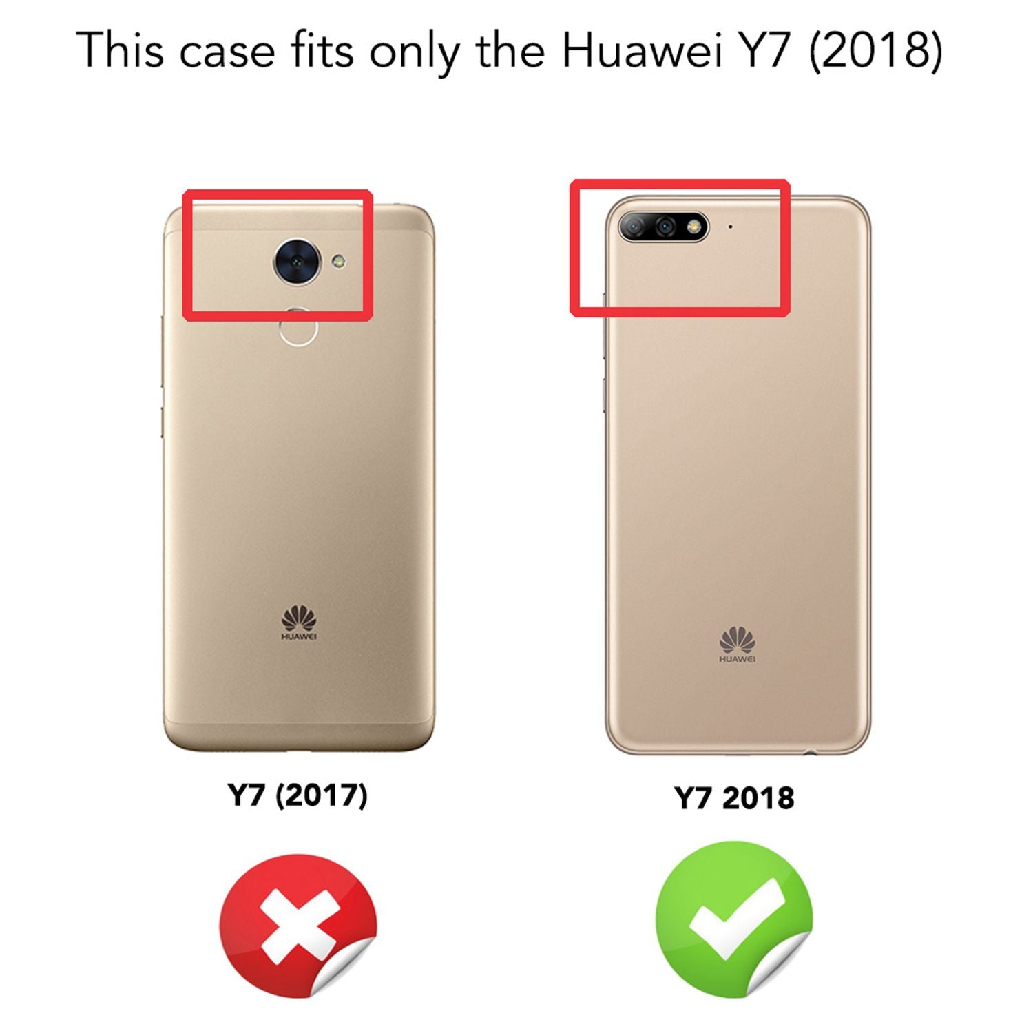 NALIA Hülle Handyhülle für Huawei Y7 (2018), Slim Silikon Case Schutz Cover Etui Dunkelblau NALIA Protective Hülle