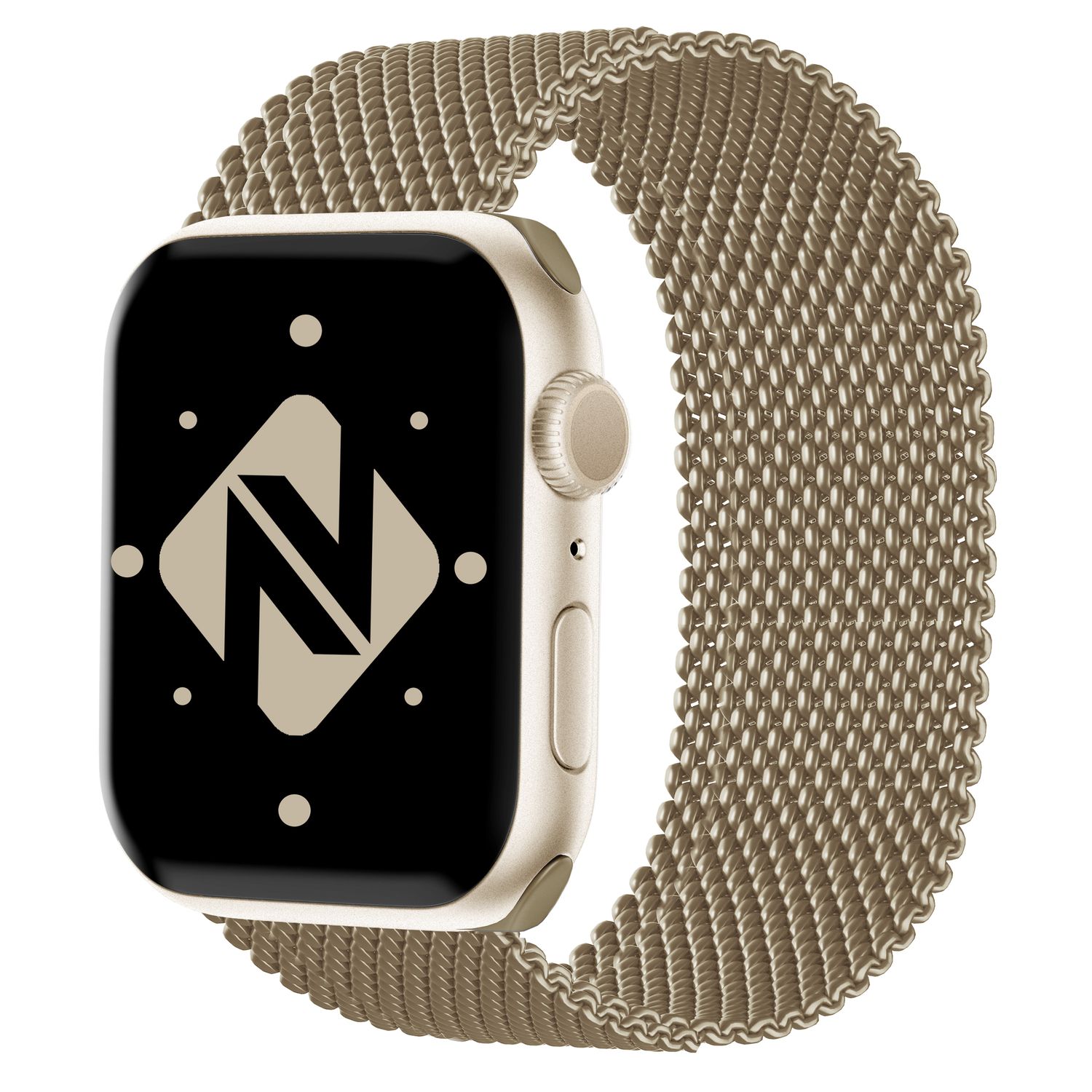 Milanaise Metall Armband für Apple Watch SE/8/7/6/5/4/3/2/1, 38/40/41mm Gold NALIA Metall Armband