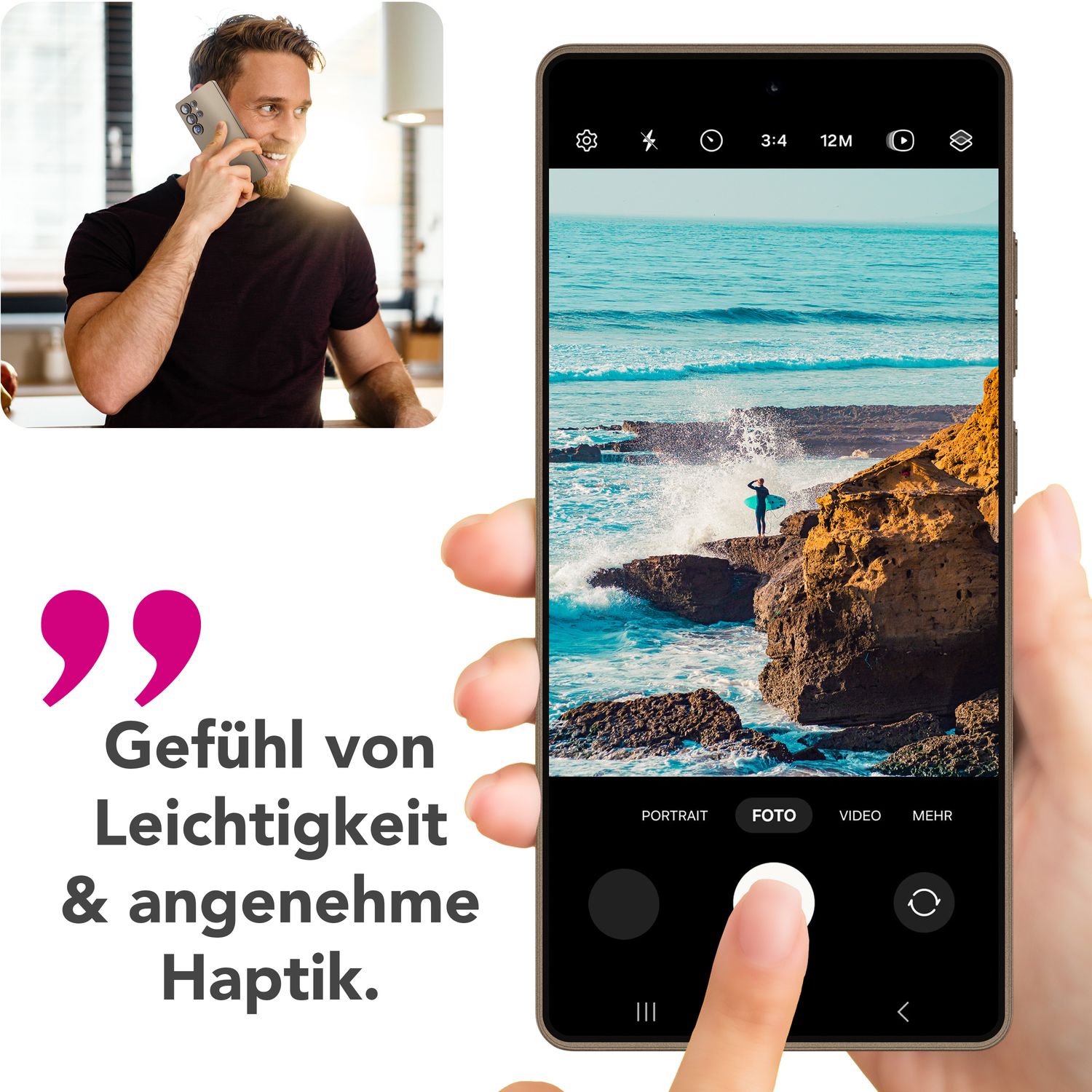 NALIA Phantom für Samsung Galaxy S25 Ultra Hülle, Extrem Dünnes 0,3mm Hardcover, Anti-Fingerabdruck, Schlanke Mattierte Handyhülle, Federleicht, Ultra Slim Cover