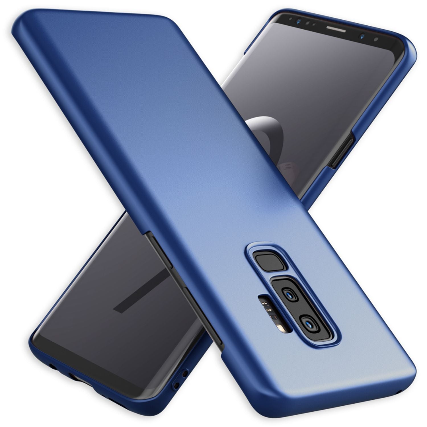 Samsung Galaxy S9 Plus Handy Hülle von NALIA, Dünne Schutzhülle Cover Hard Case Schwarz NALIA SlimFit Hülle