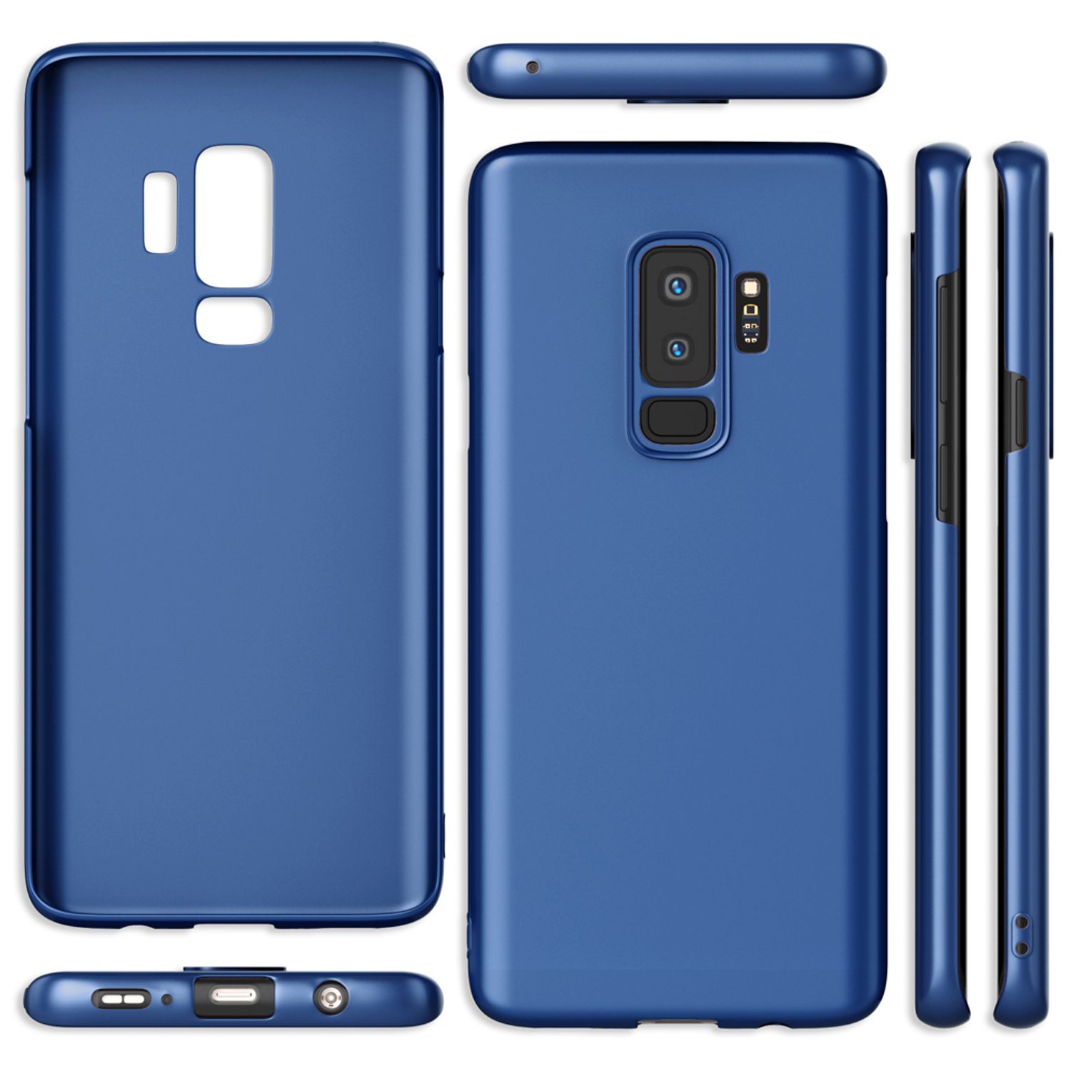 Samsung Galaxy S9 Plus Handy Hülle von NALIA, Dünne Schutzhülle Cover Hard Case Schwarz NALIA SlimFit Hülle