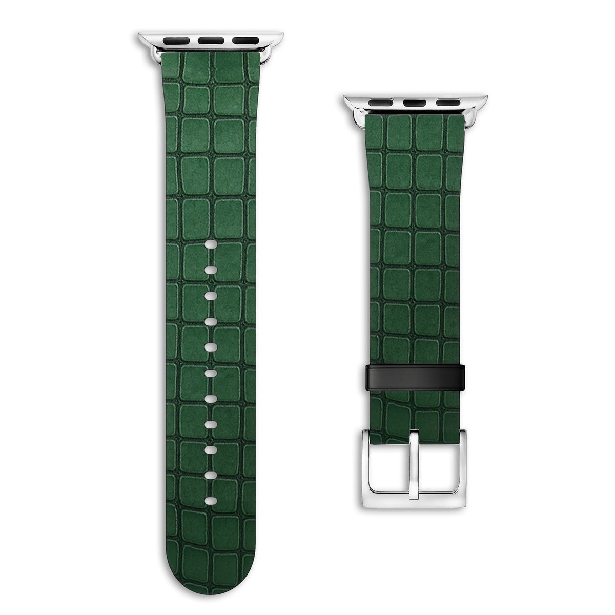 Nilo - Apple Watch Armband 38/40/41/42mm 38 40 41 42mm Matt Silber NALIA Kunstleder Armband