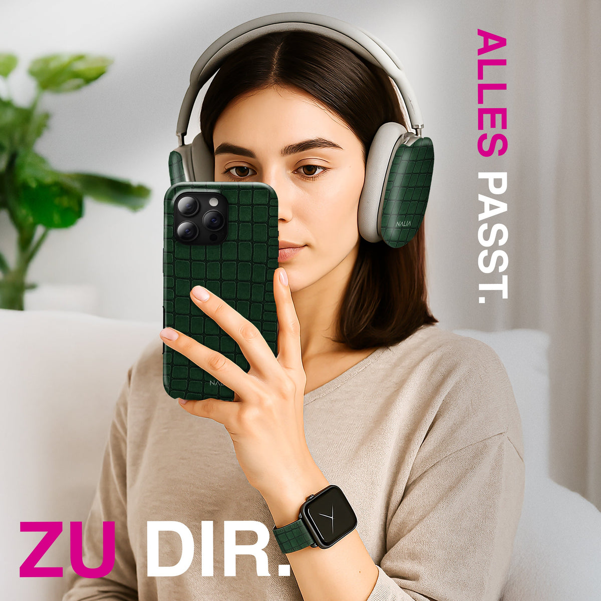 Nilo - Apple Watch Armband 38/40/41/42mm 38 40 41 42mm Matt Gold NALIA Kunstleder Armband