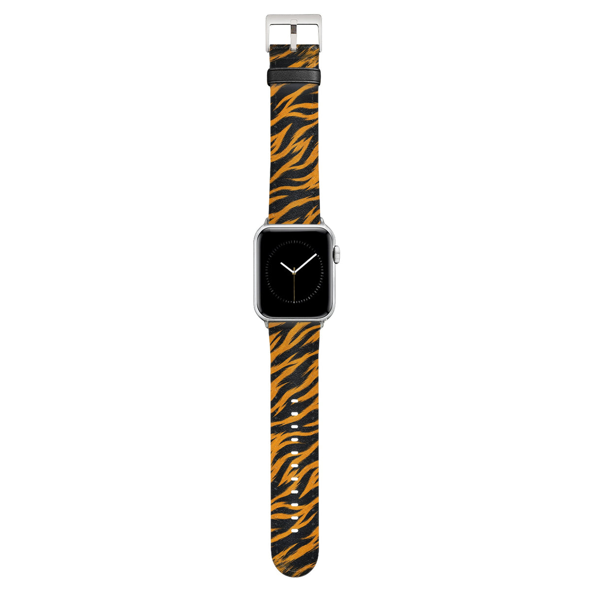 Tora - Apple Watch Armband 44/45/46/49mm 44 45 46 49mm Matt Silber NALIA Kunstleder Armband