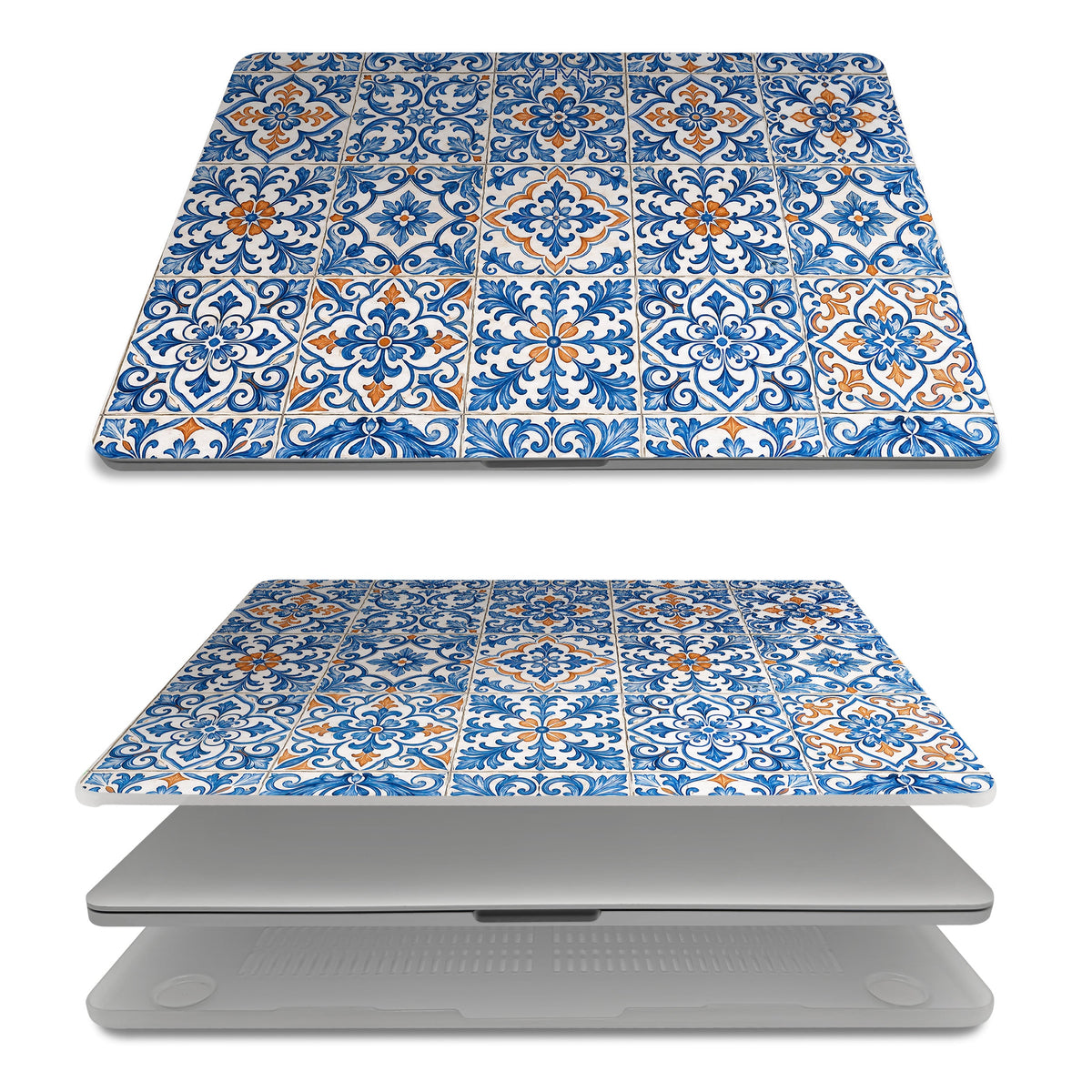 Azulejo MacBook Pro 16 Hülle mit Fliesenmuster, Ober- und Unterschale