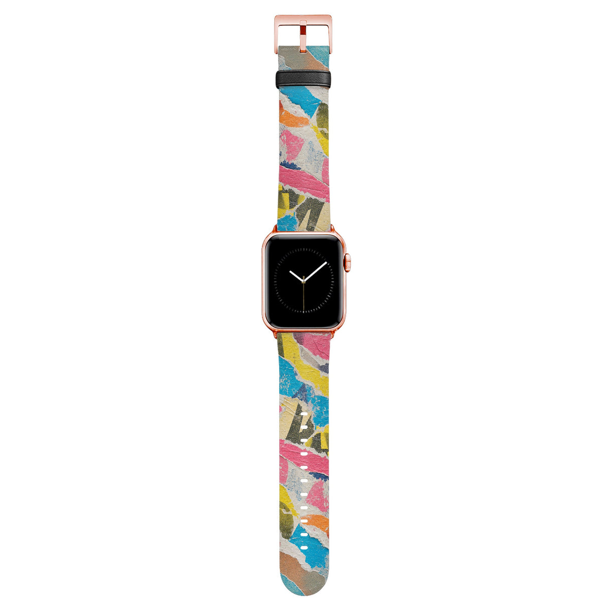 Litfass - Apple Watch Armband 44/45/46/49mm 44 45 46 49mm Rose Gold Matte NALIA Kunstleder Armband