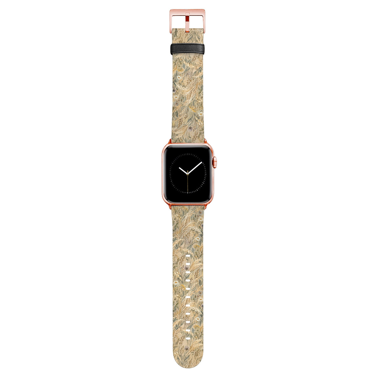 Rollfeld - Apple Watch Armband 44/45/46/49mm 44 45 46 49mm Rose Gold Matte NALIA Kunstleder Armband