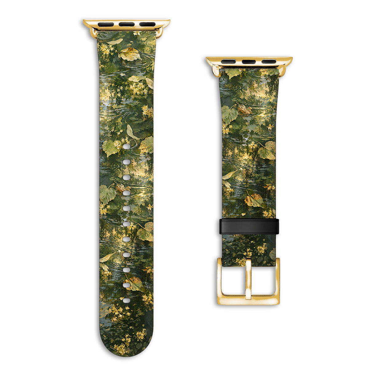 Landwehr - Apple Watch Armband 38/40/41/42mm 38 40 41 42mm Gold Matte NALIA Kunstleder Armband