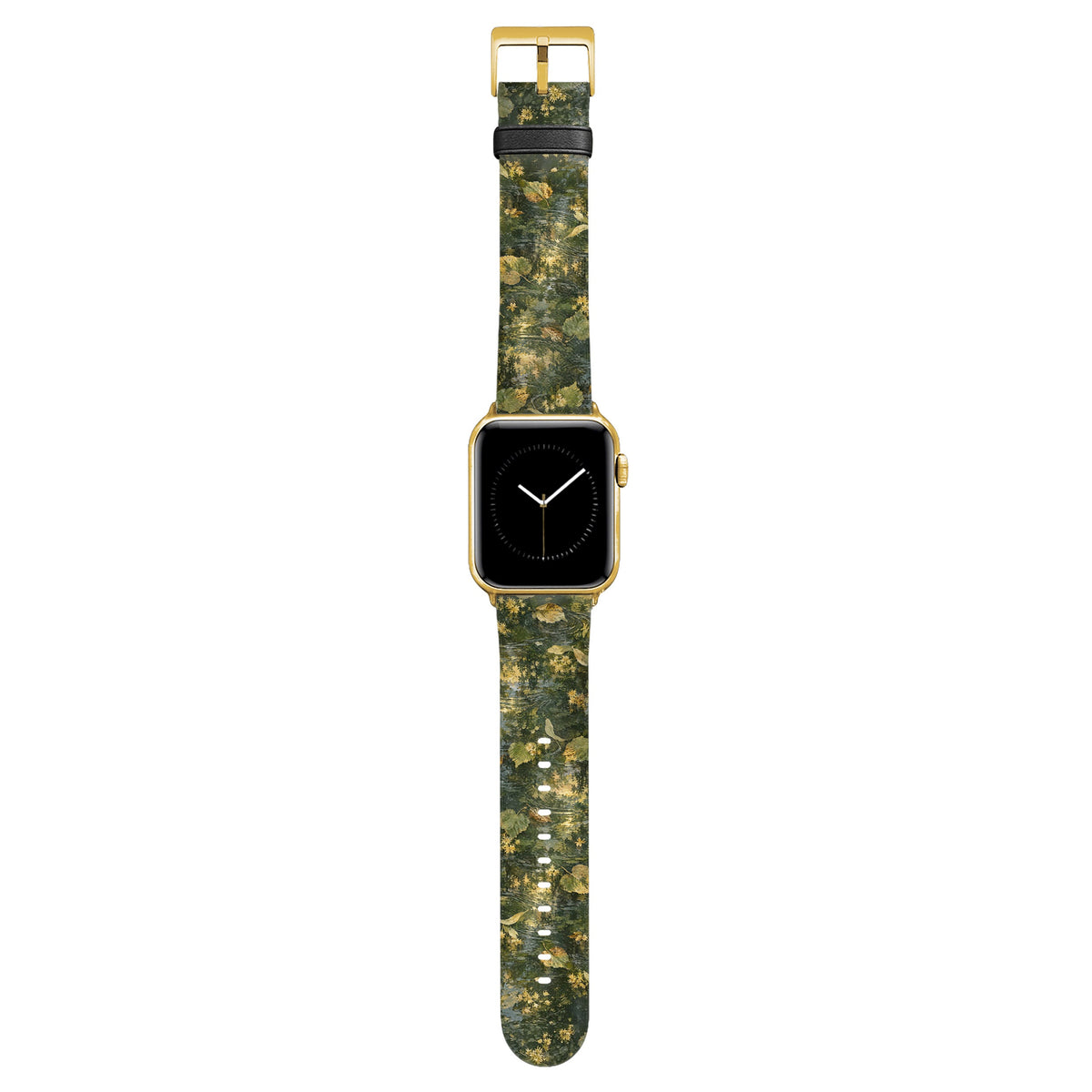 Landwehr - Apple Watch Armband 44/45/46/49mm 44 45 46 49mm Gold Matte NALIA Kunstleder Armband