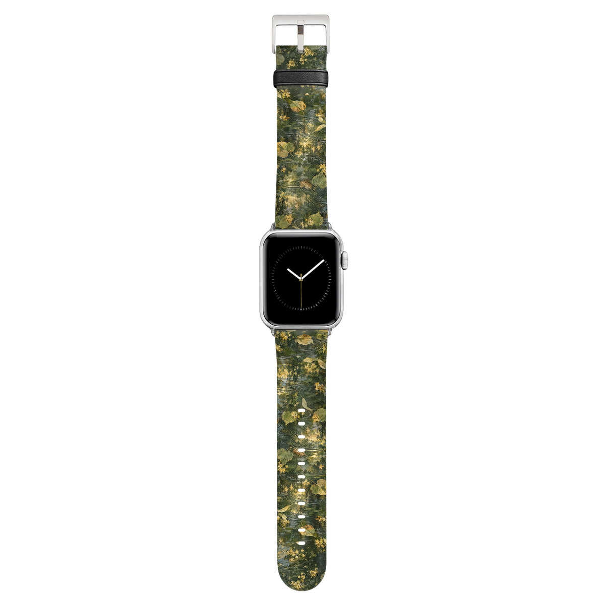 Landwehr - Apple Watch Armband 38/40/41/42mm 38 40 41 42mm Silver Matte NALIA Kunstleder Armband