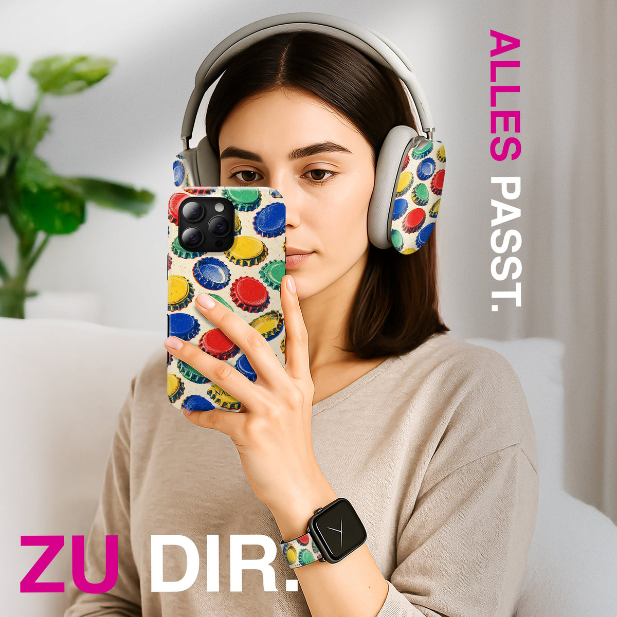Kronkorken - iPhone 15 Pro Max Hülle NALIA Protective Hülle