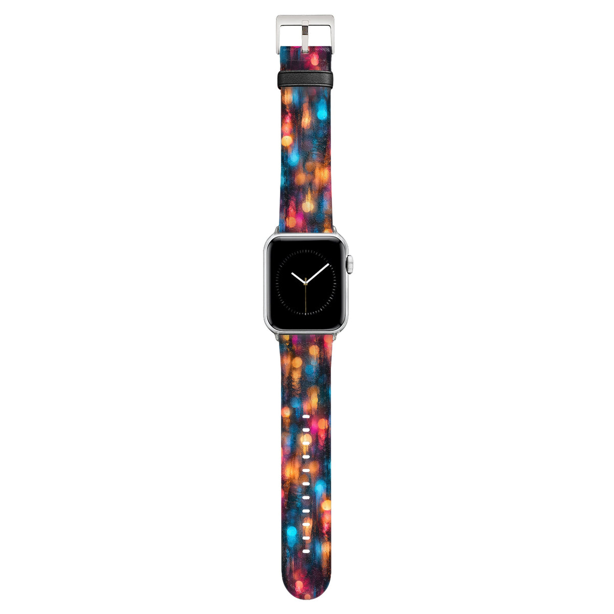 Späti - Apple Watch Armband 44/45/46/49mm 44 45 46 49mm Silver Matte NALIA Kunstleder Armband