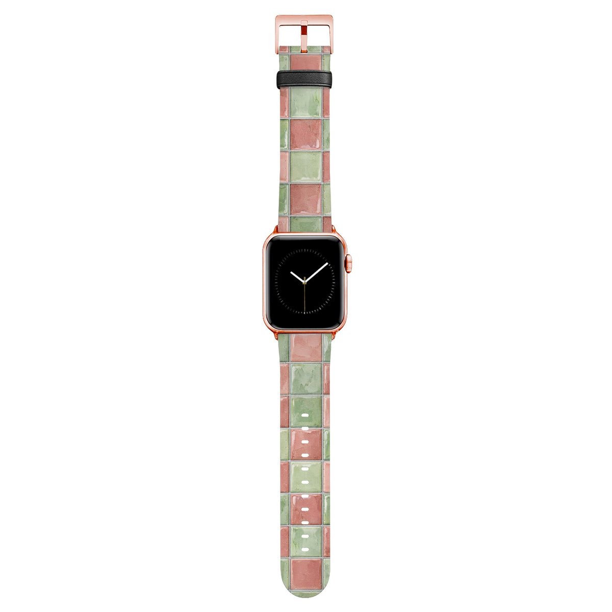 Bahnsteig - Apple Watch Armband 38/40/41/42mm 38 40 41 42mm Rose Gold Matte NALIA Kunstleder Armband