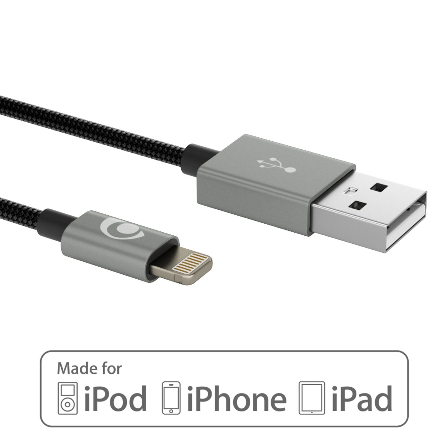 NALIA 2m USB Sync Daten Kabel für iPhone iPad iPod, Ladekabel Nylon Phone Cable