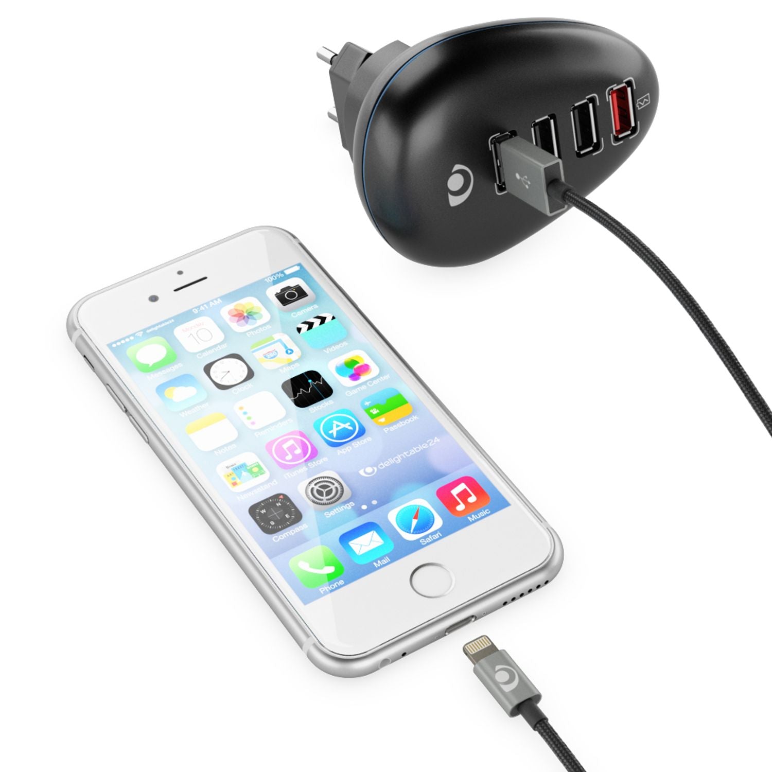 NALIA 2m USB Sync Daten Kabel für iPhone iPad iPod, Ladekabel Nylon Phone Cable