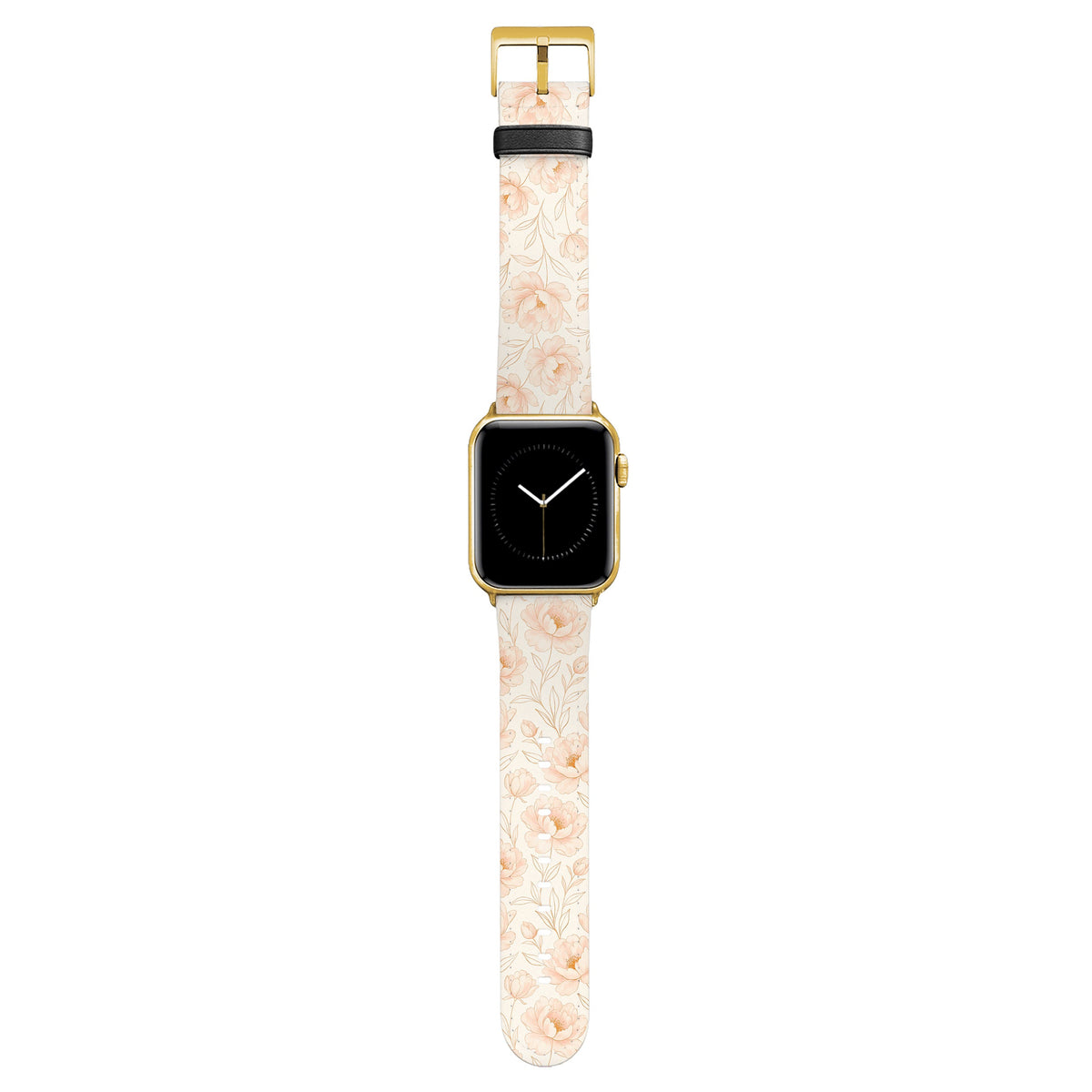 Blush - Apple Watch Armband 44-49mm & 42 (Serie 1-3) 44-49mm & 42 (Serie 1-3) Matt Gold NALIA Kunstleder Armband