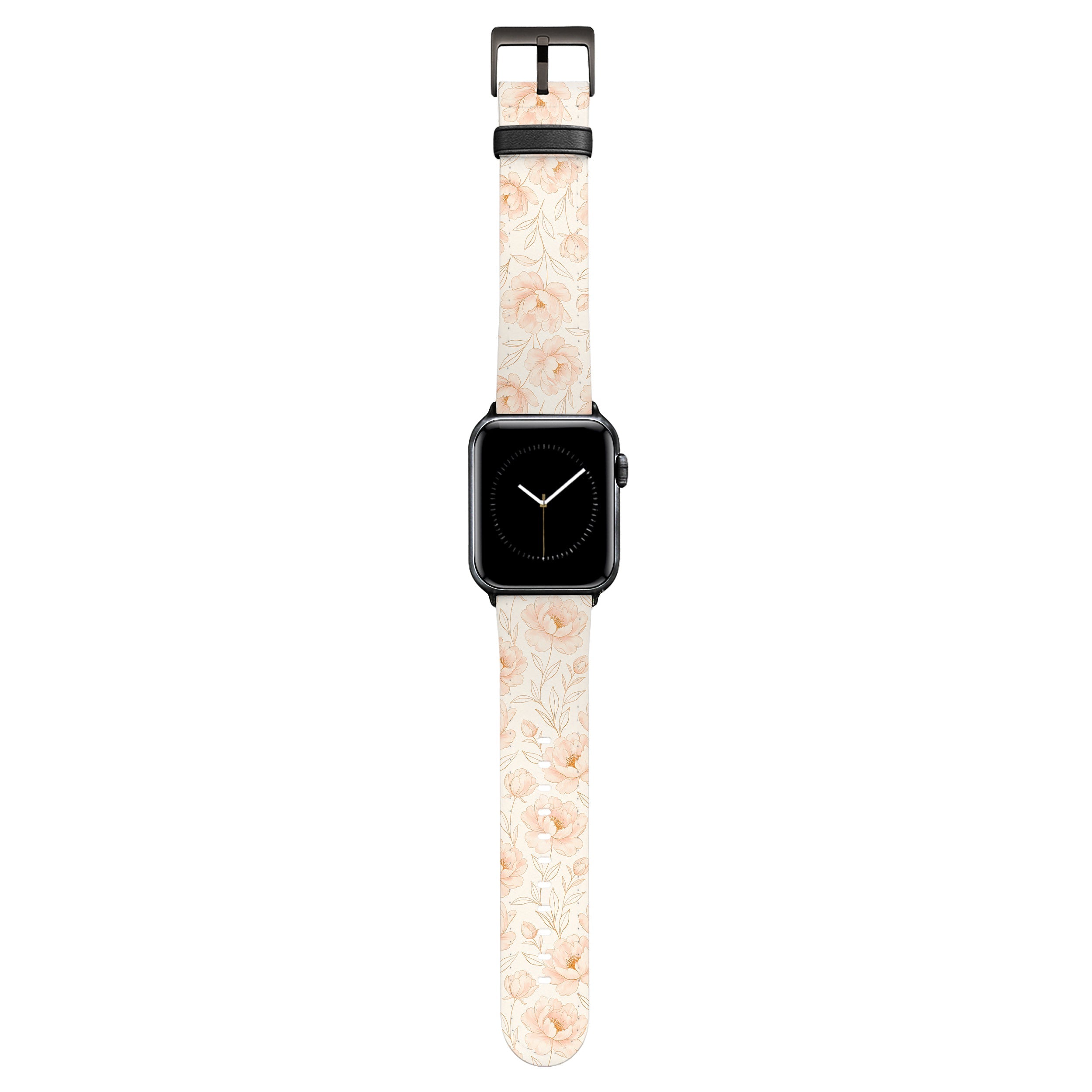 Blush - Apple Watch Armband 38-41mm & 42 (Serie 10-11) 38-41mm & 42 (Serie 10-11) Matt Schwarz NALIA Kunstleder Armband