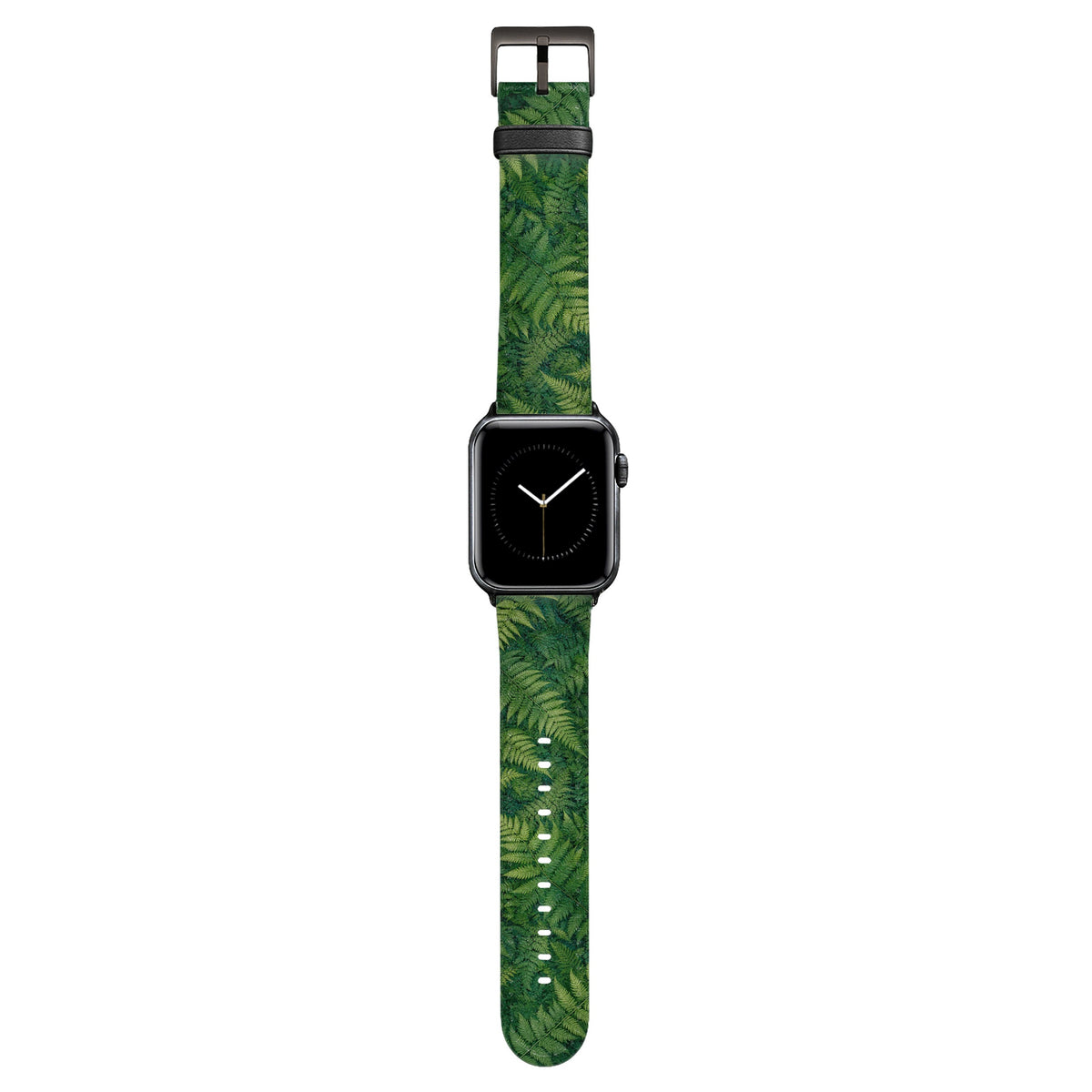 Ballade - Apple Watch Armband 44/45/46/49mm 44 45 46 49mm Matt Schwarz NALIA Kunstleder Armband