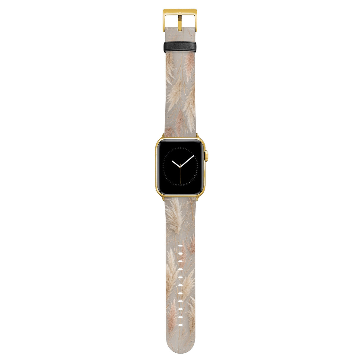 Linen - Apple Watch Armband 38/40/41/42mm 38 40 41 42mm Matt Gold NALIA Kunstleder Armband