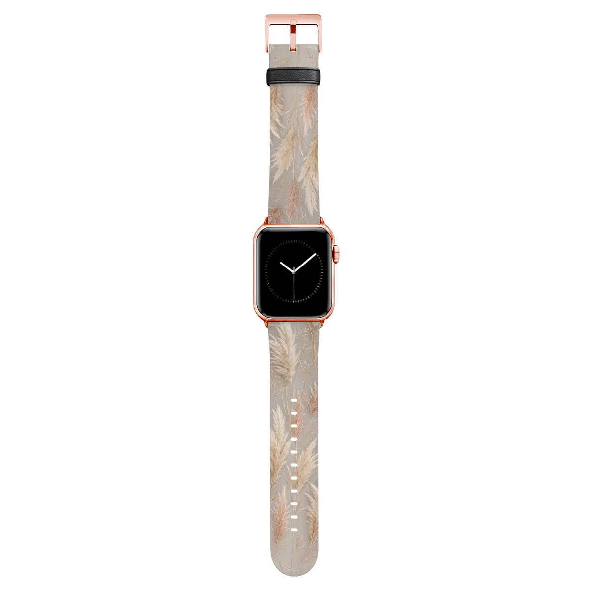 Linen - Apple Watch Armband 38/40/41/42mm 38 40 41 42mm Matt Rose Gold NALIA Kunstleder Armband