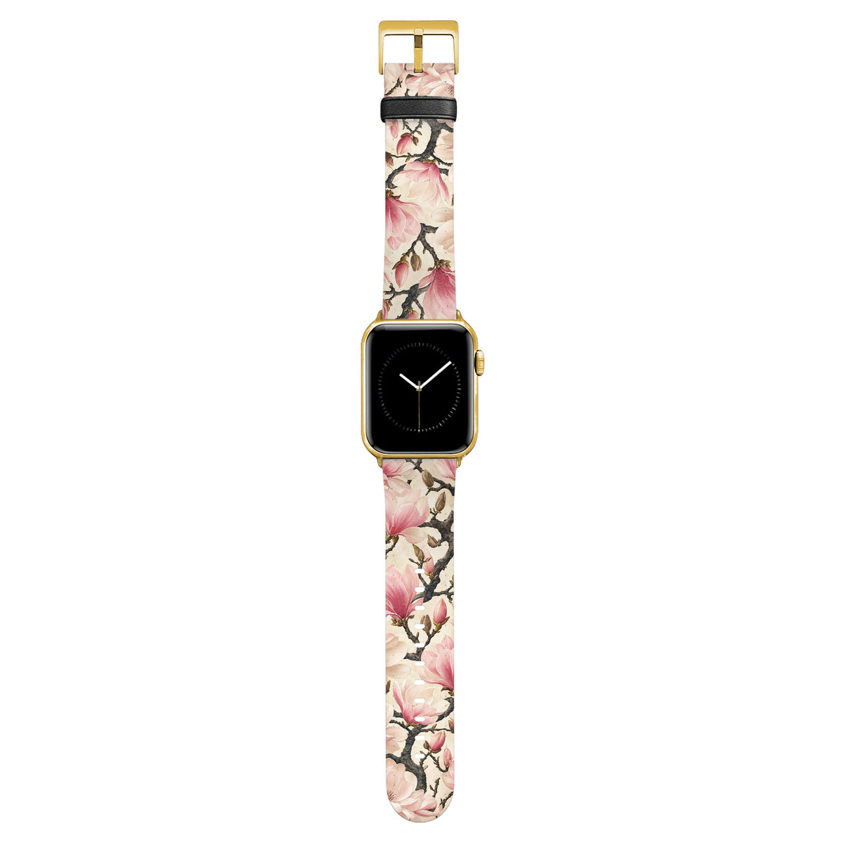 Blossom - Apple Watch Armband 38/40/41/42mm 38 40 41 42mm Matt Gold NALIA Kunstleder Armband