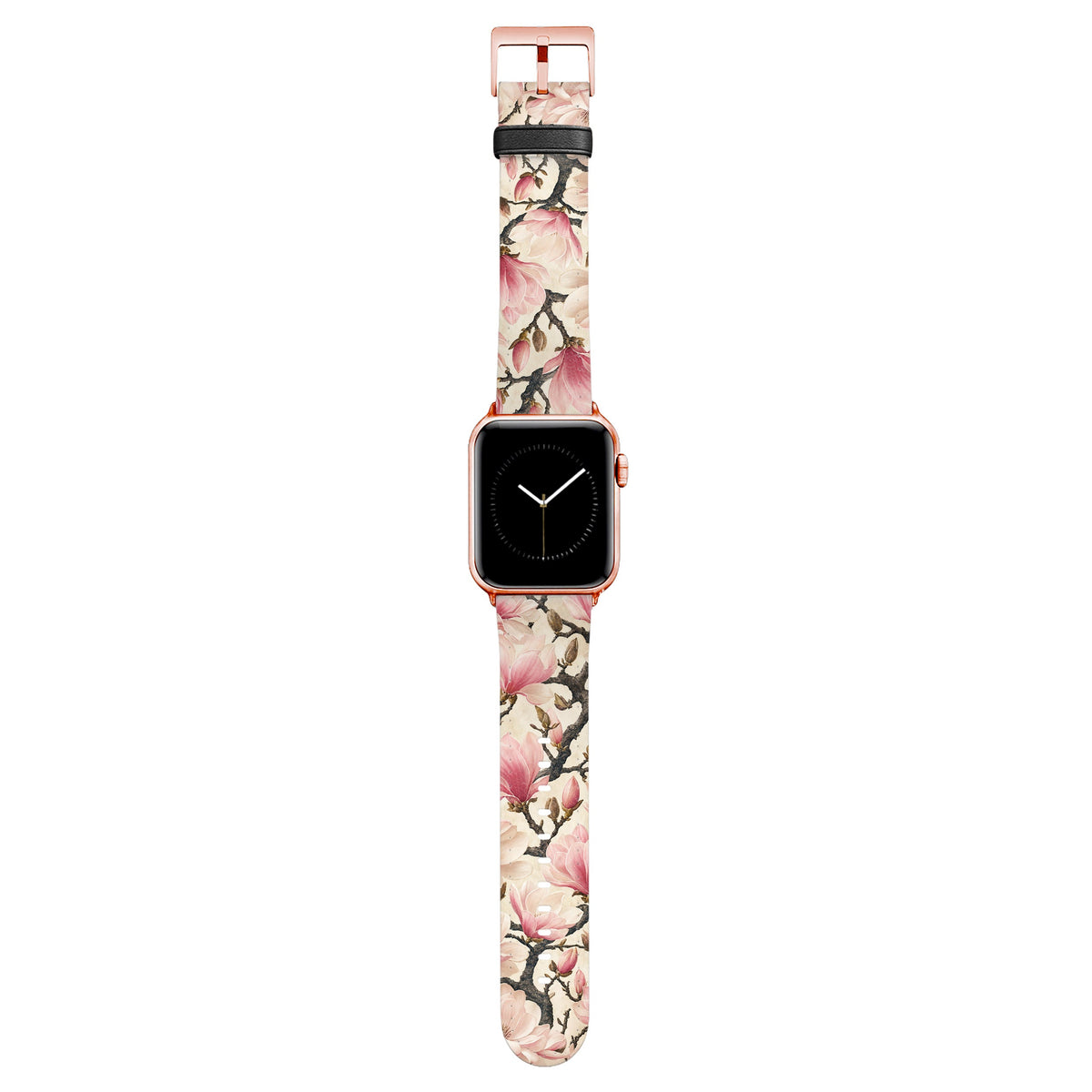 Blossom - Apple Watch Armband 38/40/41/42mm 38 40 41 42mm Matt Rose Gold NALIA Kunstleder Armband