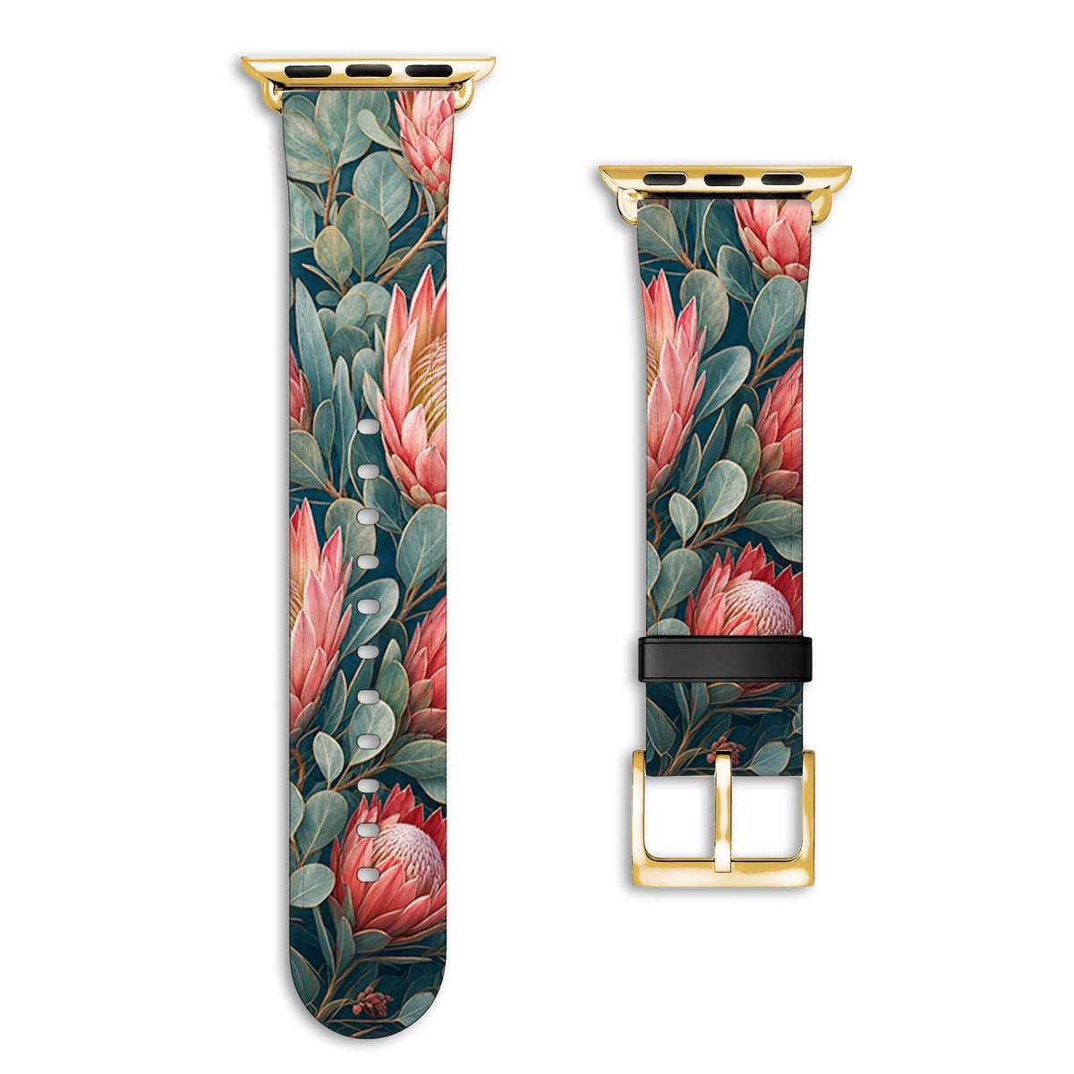 Serenade - Apple Watch Armband 38/40/41/42mm 38 40 41 42mm Matt Gold NALIA Kunstleder Armband
