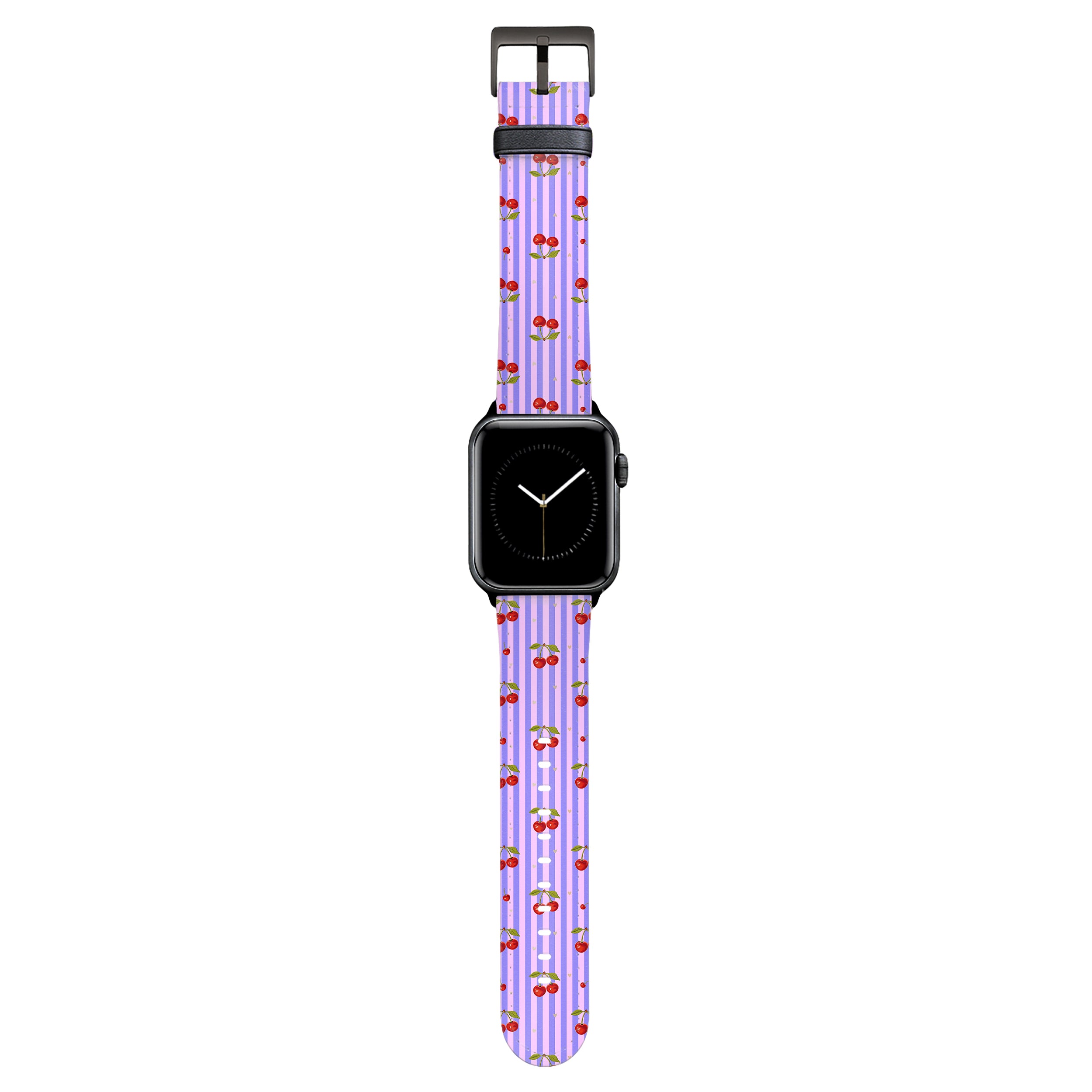 Cherie - Apple Watch Armband 38-41mm & 42 (ab Serie 10) 38-41mm & 42 (ab Serie 10) Matt Schwarz NALIA Kunstleder Armband