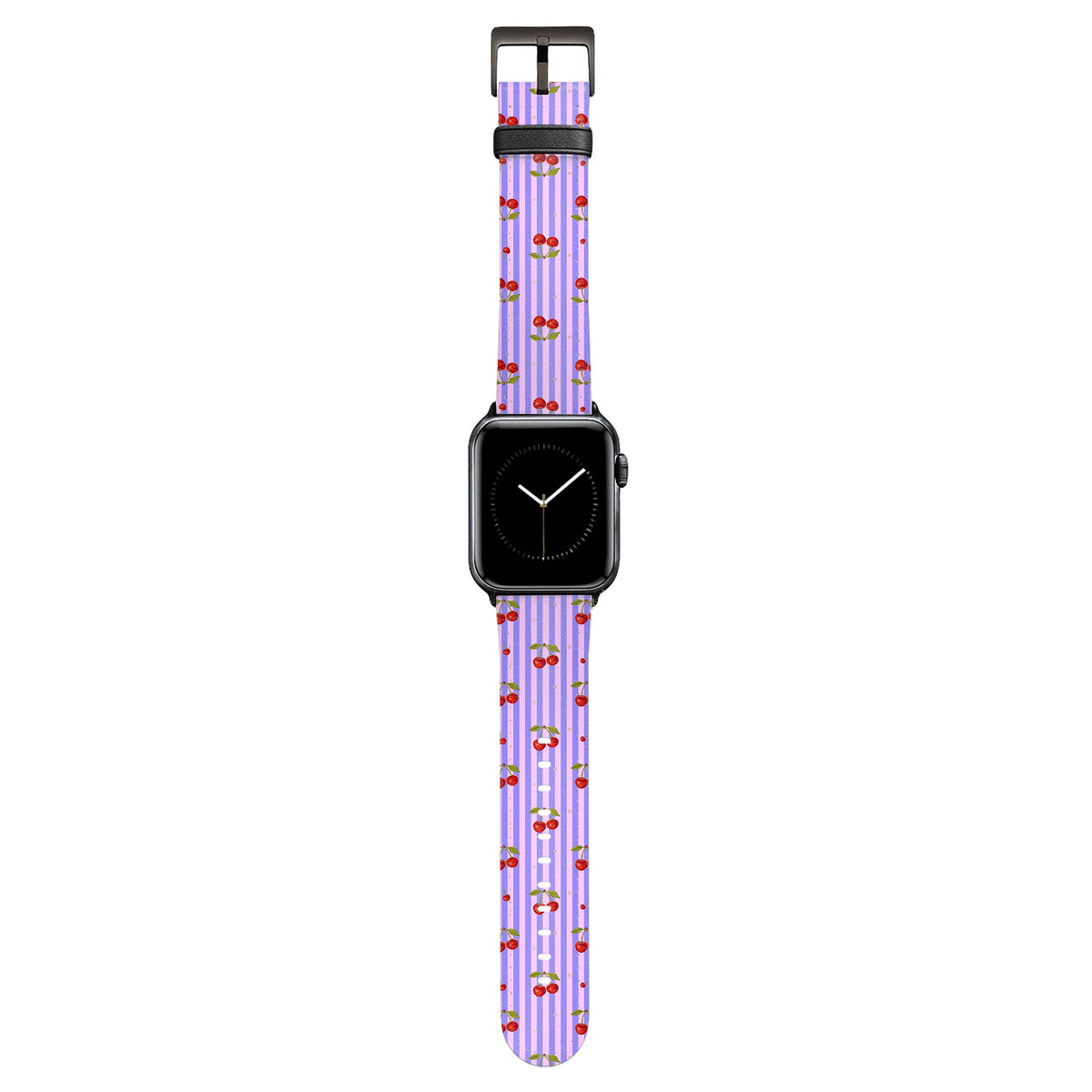 Cherie - Apple Watch Armband 44-49mm & 42 (Serie 1-3) 44-49mm & 42 (Serie 1-3) Matt Schwarz NALIA Kunstleder Armband