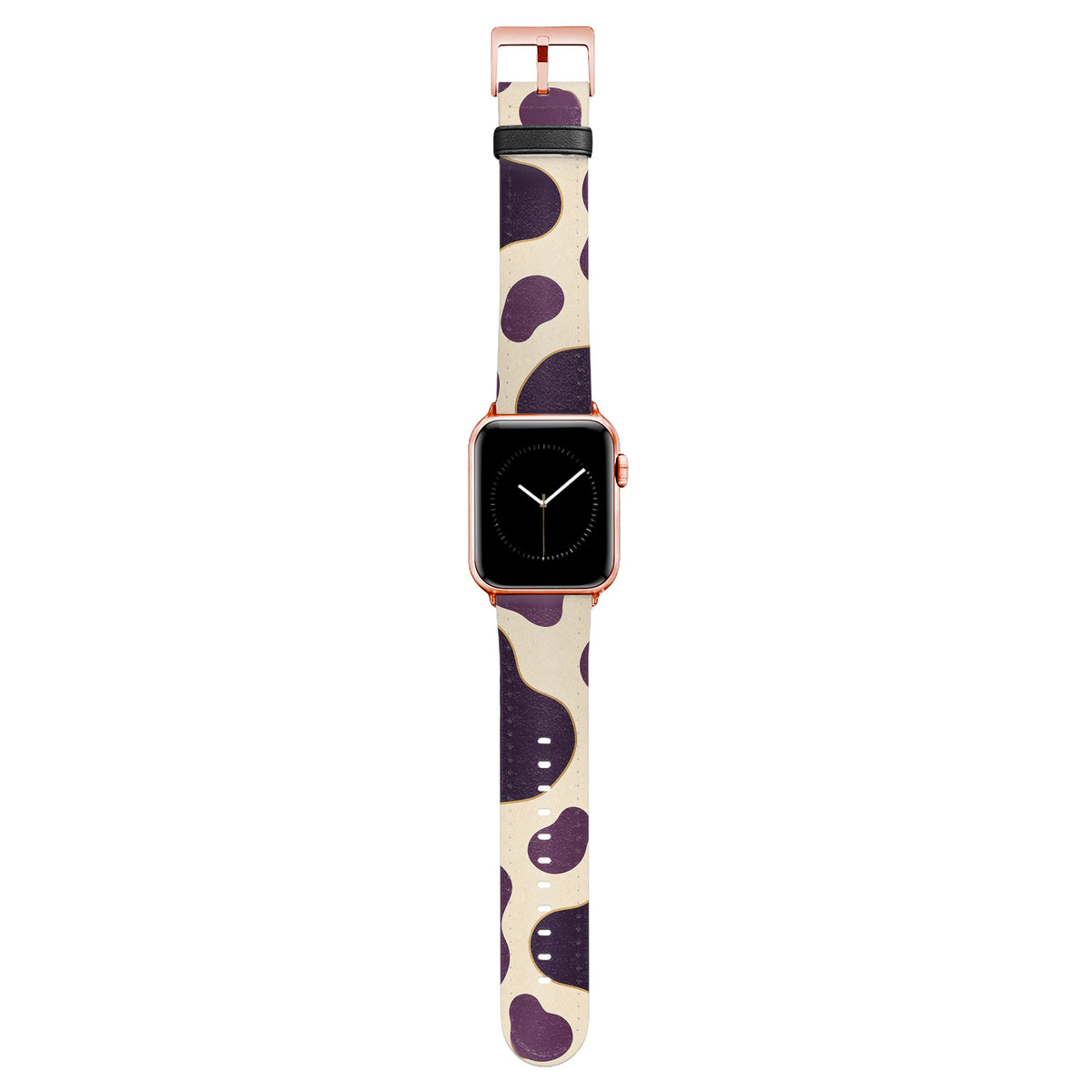 Plum - Apple Watch Armband 38/40/41/42mm 38 40 41 42mm Matt Rose Gold NALIA Kunstleder Armband
