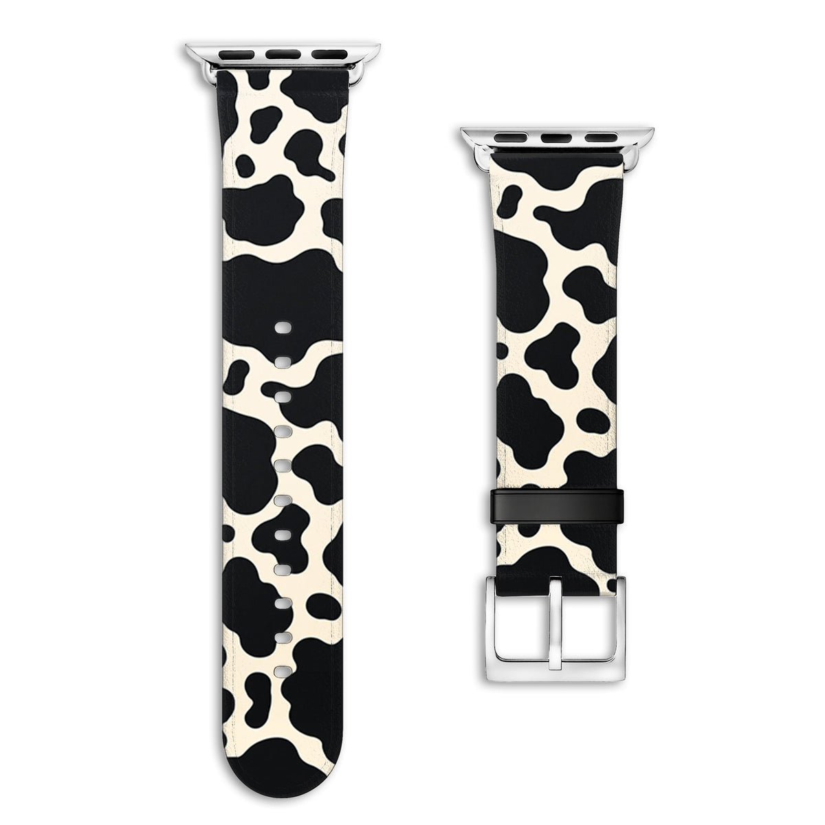 Holly - Apple Watch Armband 44/45/46/49mm 44 45 46 49mm Matt Silber NALIA Kunstleder Armband
