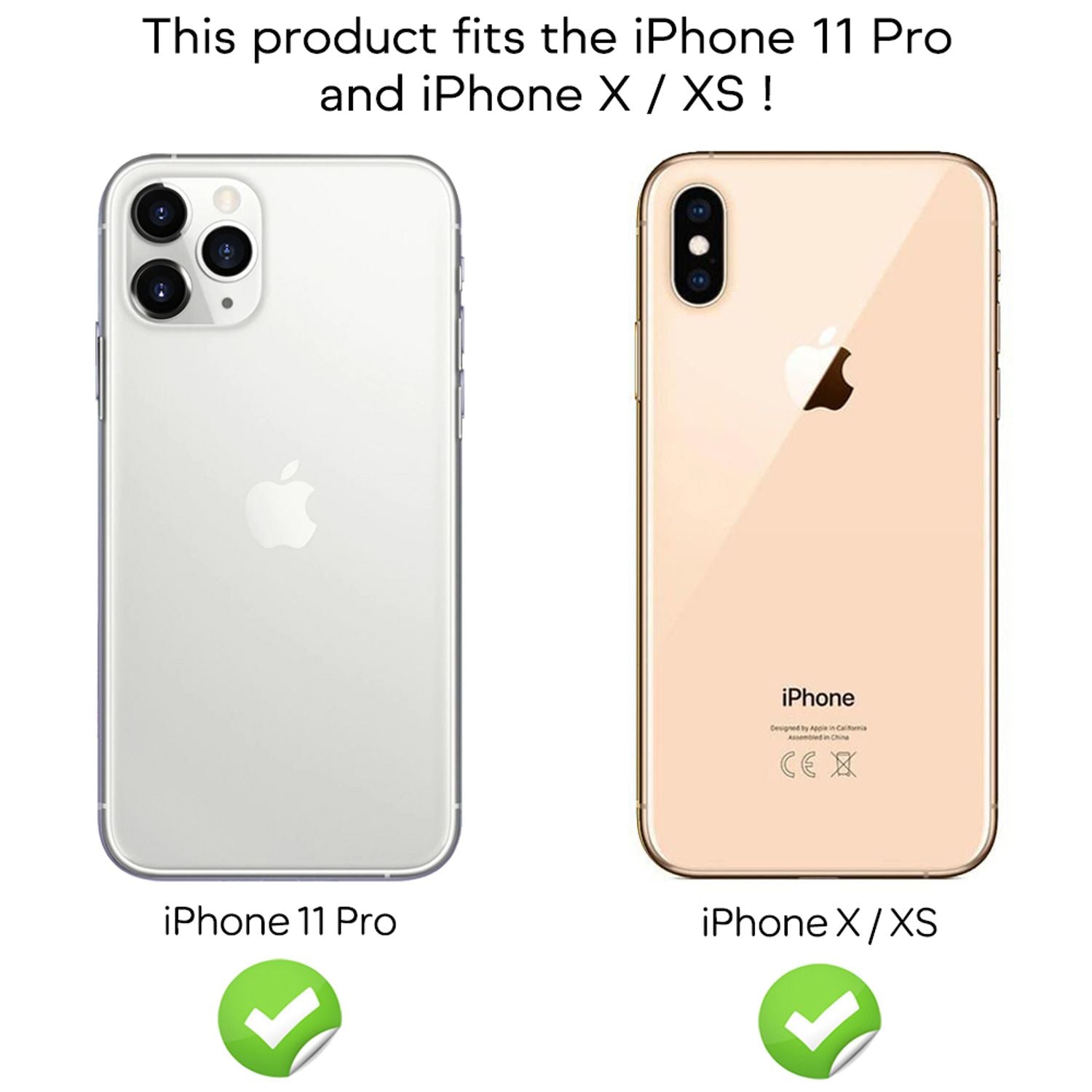 NALIA 2 Pack Schutz Glas für iPhone 11 Pro / iPhone X XS, Display Schutz Folie