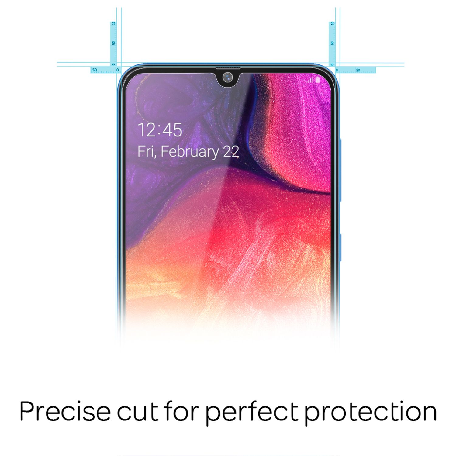 NALIA 2x Schutz Glas für Samsung Galaxy A50, 9H Full Cover Display Panzer Folie Default Title NALIA