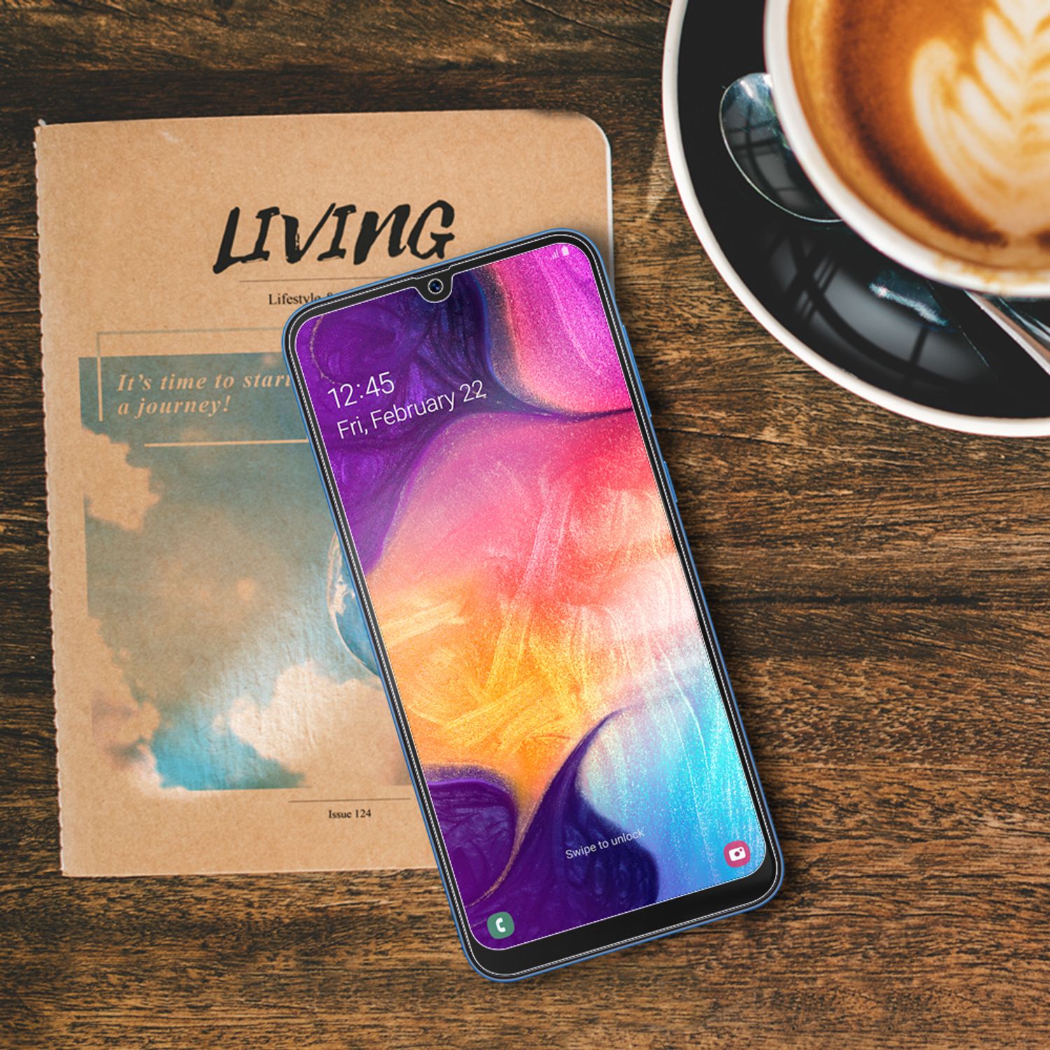 NALIA 2x Schutz Glas für Samsung Galaxy A50, 9H Full Cover Display Panzer Folie Default Title NALIA