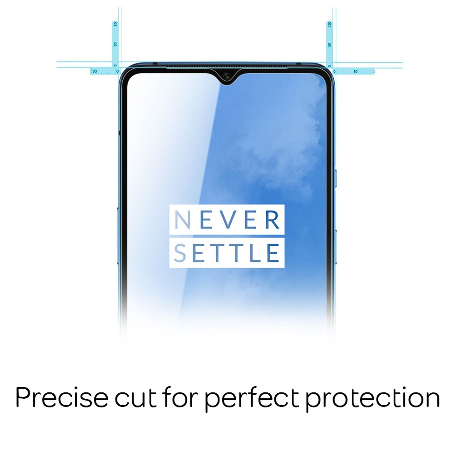 NALIA (2-Pack) Schutzglas für OnePlus 7T Glas, Full-Cover Screen Display Schutz Default Title NALIA