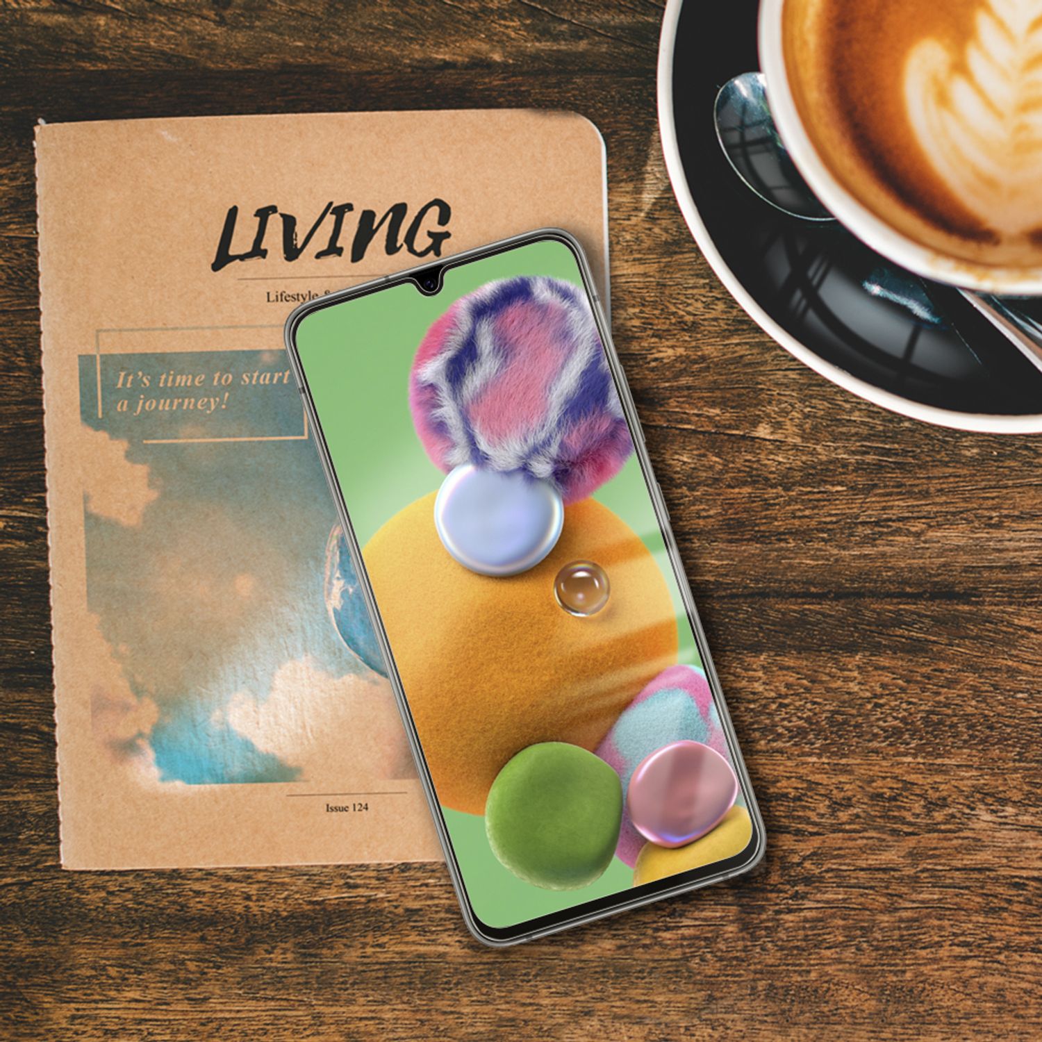 NALIA (2-Pack) Schutzglas für Samsung Galaxy A90 5G Glas, 9H Display Schutz Default Title NALIA