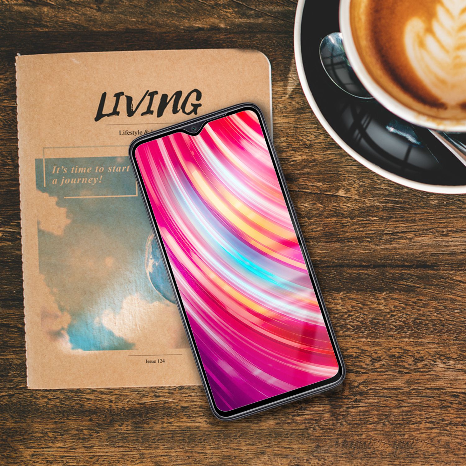 NALIA (2-Pack) Schutzglas für Xiaomi Redmi Note 8 Pro Glas Screen Display Schutz Default Title NALIA