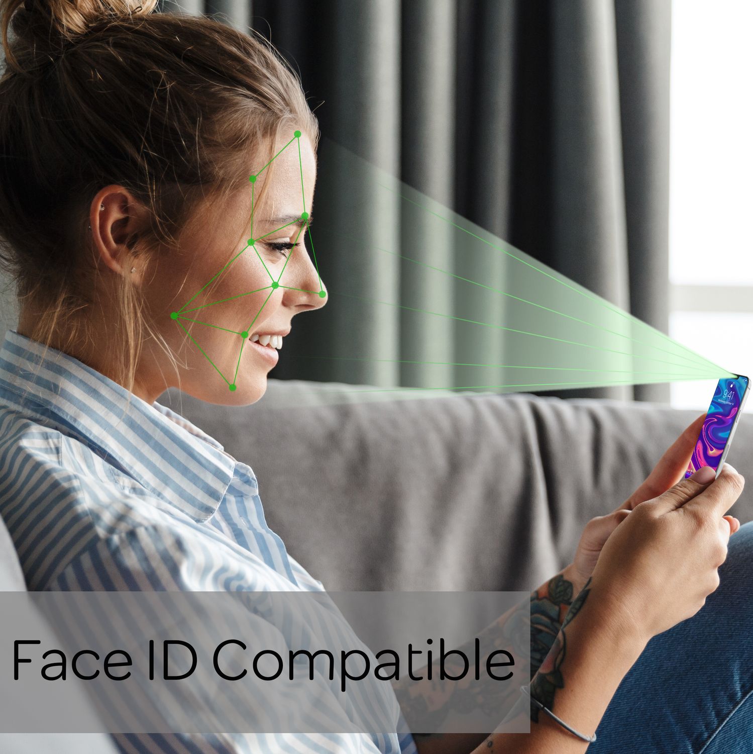 NALIA 4x Schutzglas & 1x Schablone - Set für iPhone 12 Mini, Displayschutz Glas