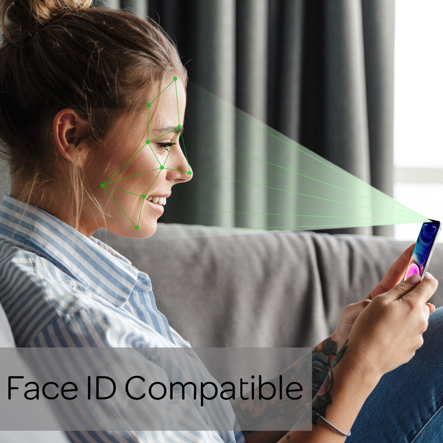 NALIA 4x Schutzglas & Schablone - Set für iPhone 13 Pro Max, Displayschutz Glas