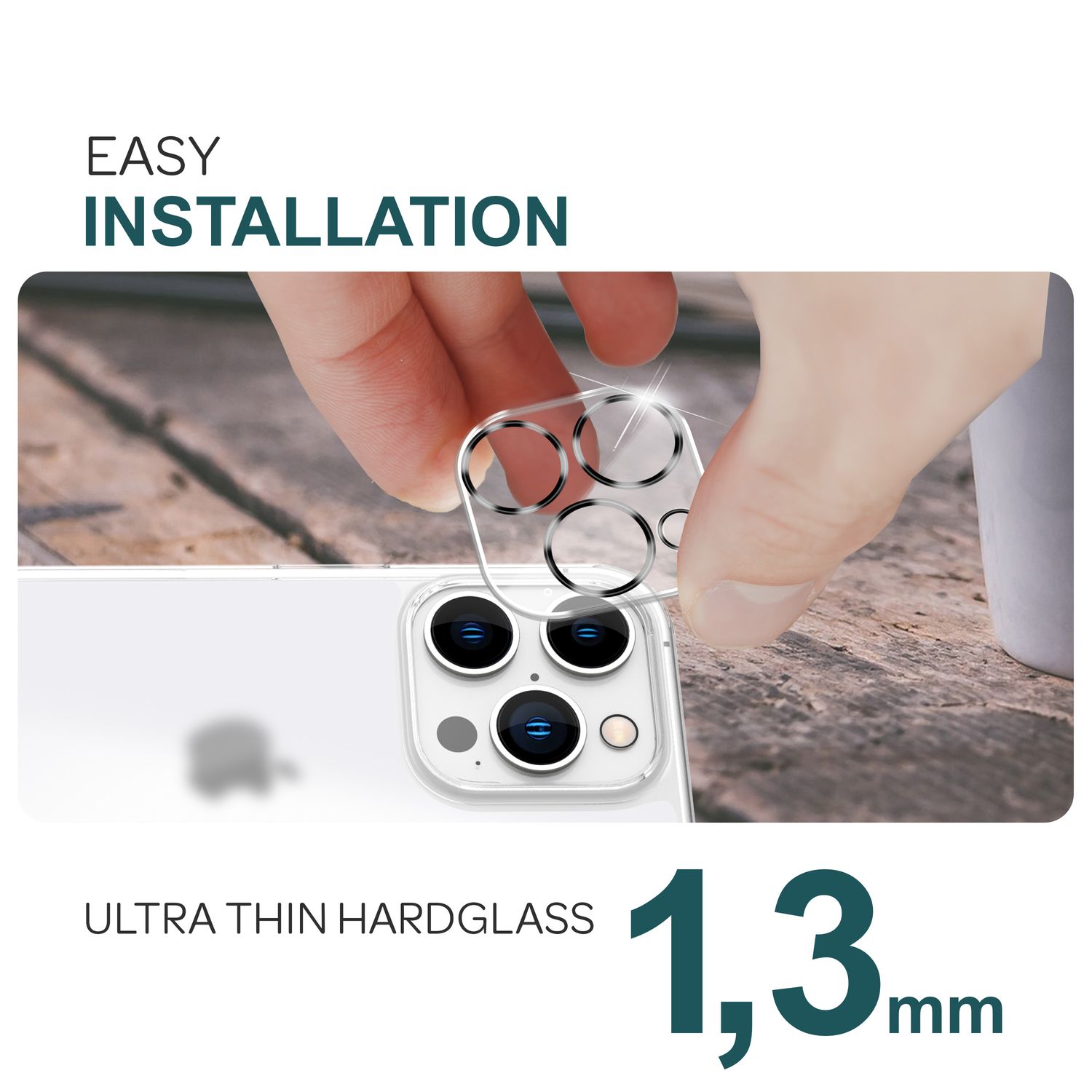 NALIA 2x Kamera Schutzglas für iPhone 16 Pro Max, Transparenter Linsenschutz für Rückkamera, Kameraschutz, Kameraglas Default Title NALIA GlasSchutz