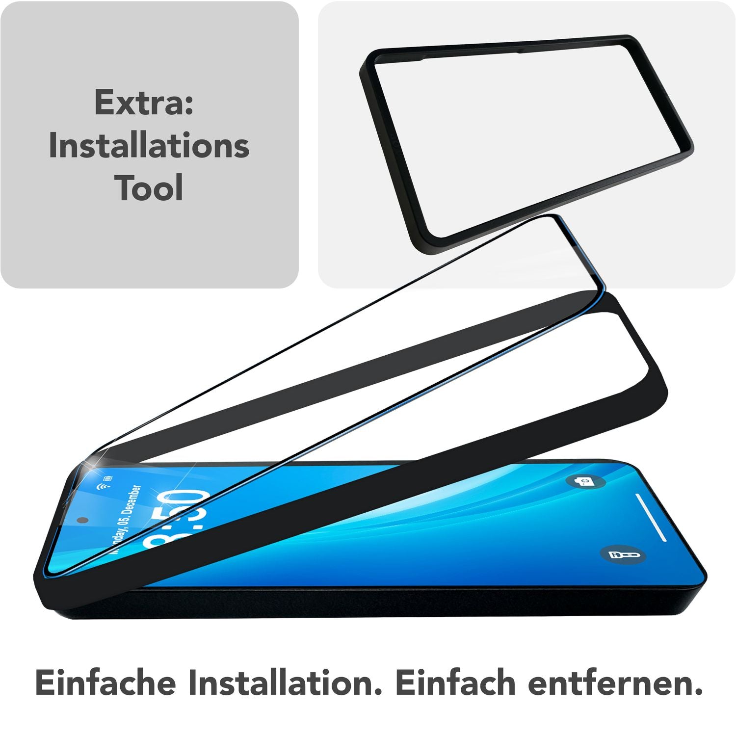 NALIA ArmorGlassX für Samsung Galaxy S25 Glas, 2x Schutzglas mit Positionierhilfe zur Installation, Ultra Klare Displayfolie mit schwarzem Rand in 9H, Kratzfester Displayschutz Default Title NALIA GlasSchutz