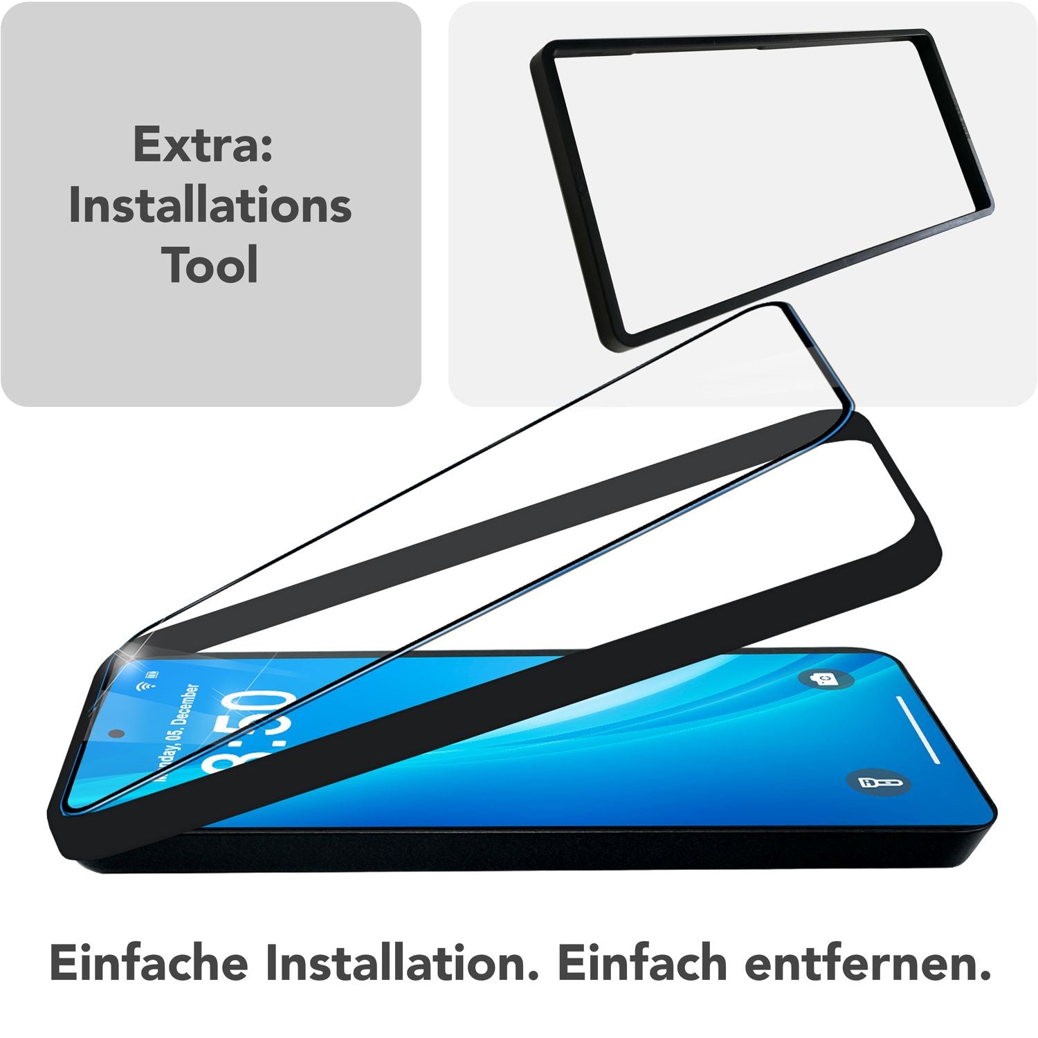 NALIA ArmorGlassX für Samsung Galaxy S25 Ultra Glas, 2x Schutzglas mit Schablone zur Installation, Hochtransparenter Displayschutz mit schwarzem Rand, Oleophobe Glasfolie 9H Härte Default Title NALIA GlasSchutz
