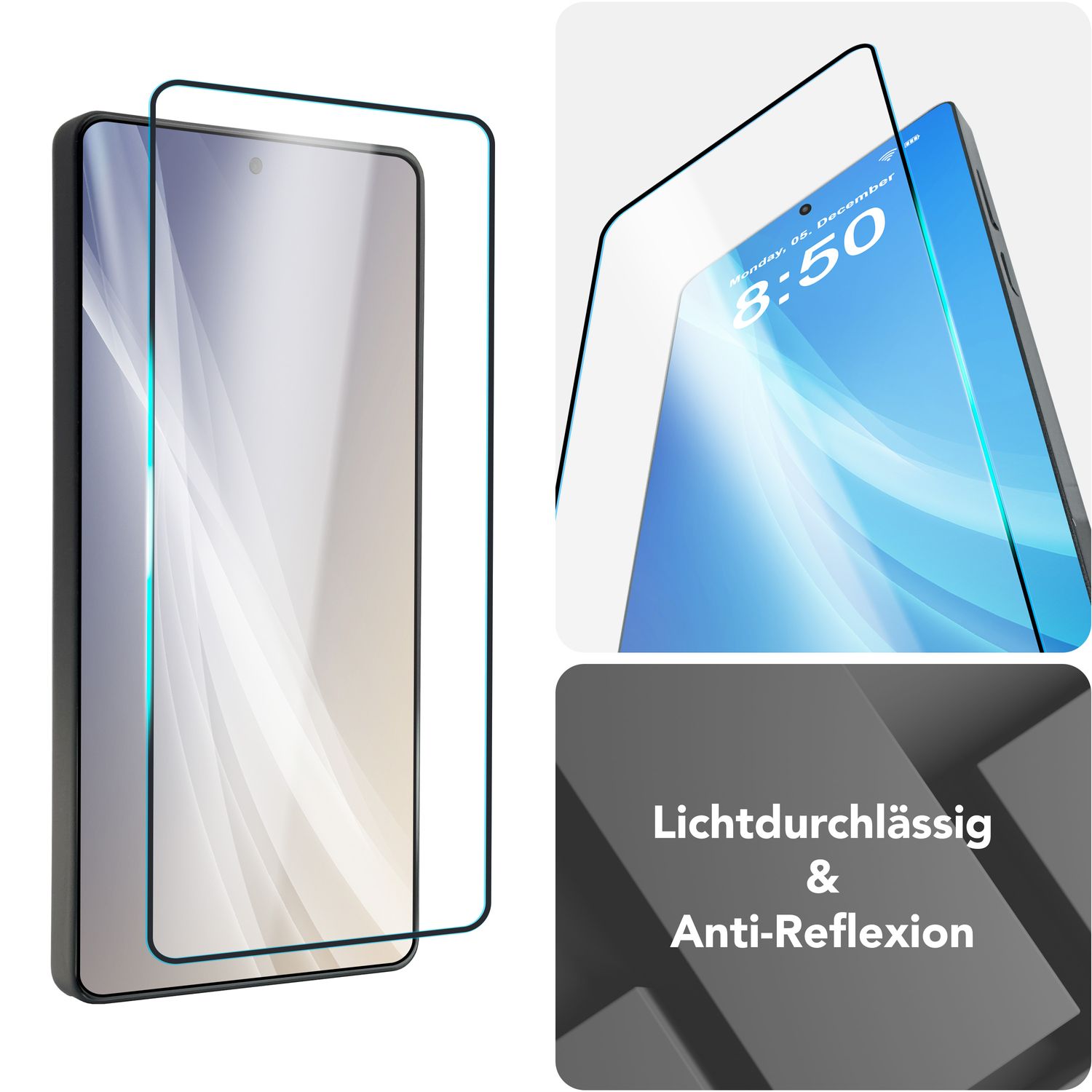 NALIA ArmorGlassX für Samsung Galaxy S25 Ultra Glas, 2x Schutzglas mit Schablone zur Installation, Hochtransparenter Displayschutz mit schwarzem Rand, Oleophobe Glasfolie 9H Härte Default Title NALIA GlasSchutz