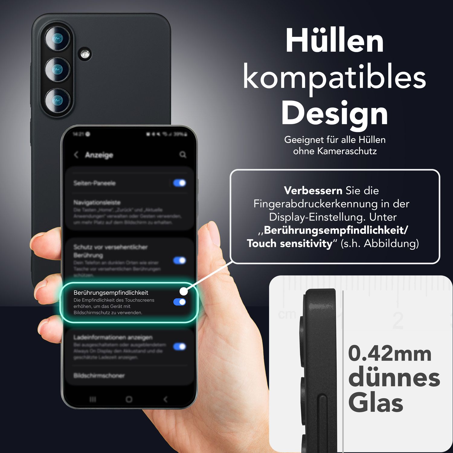 NALIA AntiSpyX für Samsung Galaxy S25 Glas, Privacy Schutzglas mit Montagehilfe zur Installation, Kratzfeste 9H gehärtete Blickschutz-Folie, Oleophobes Anti-Spy Displayschutz-Glas Default Title NALIA GlasSchutz