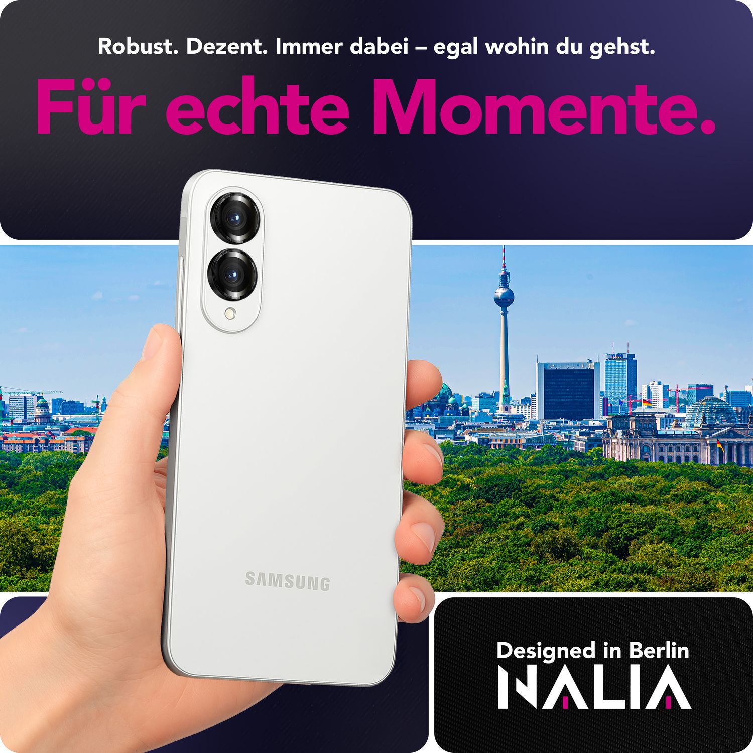 NALIA Focus.Pro CLX Kamera Schutzglas für Samsung Galaxy S25 Edge – Linsen Ring mit 9H Härte, Anti-Reflexion, Kristallklare Abdeckung, Hüllen-kompatibel, Kratzfestes Glas, 2 Stück