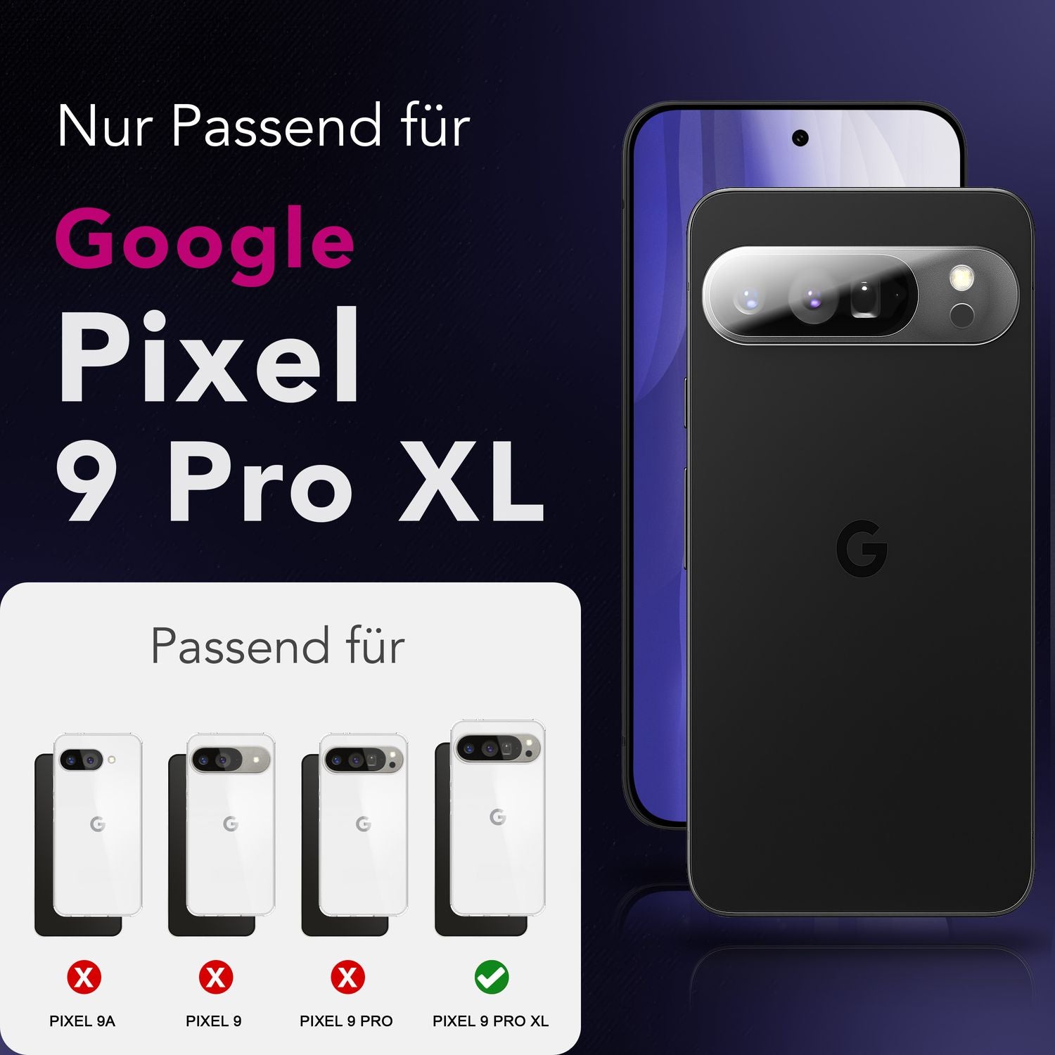NALIA Kameraglas Google Pixel 9 Pro XL Linsenschutz Panzerglas kratzfest Default Title NALIA GlasSchutz