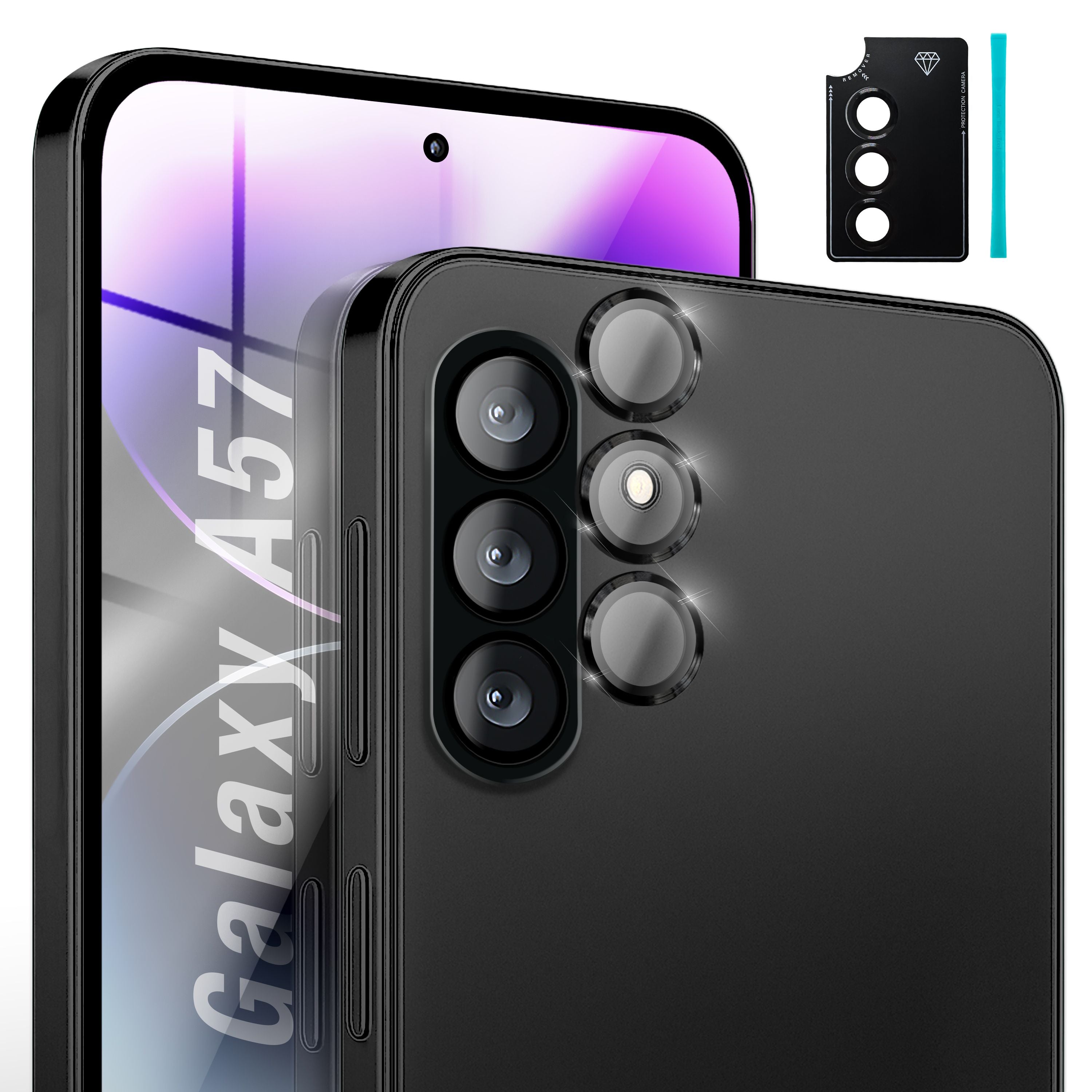 NALIA Kameraglas Samsung Galaxy A57 Linsenschutz Panzerglas kratzfest Default Title NALIA GlasSchutz