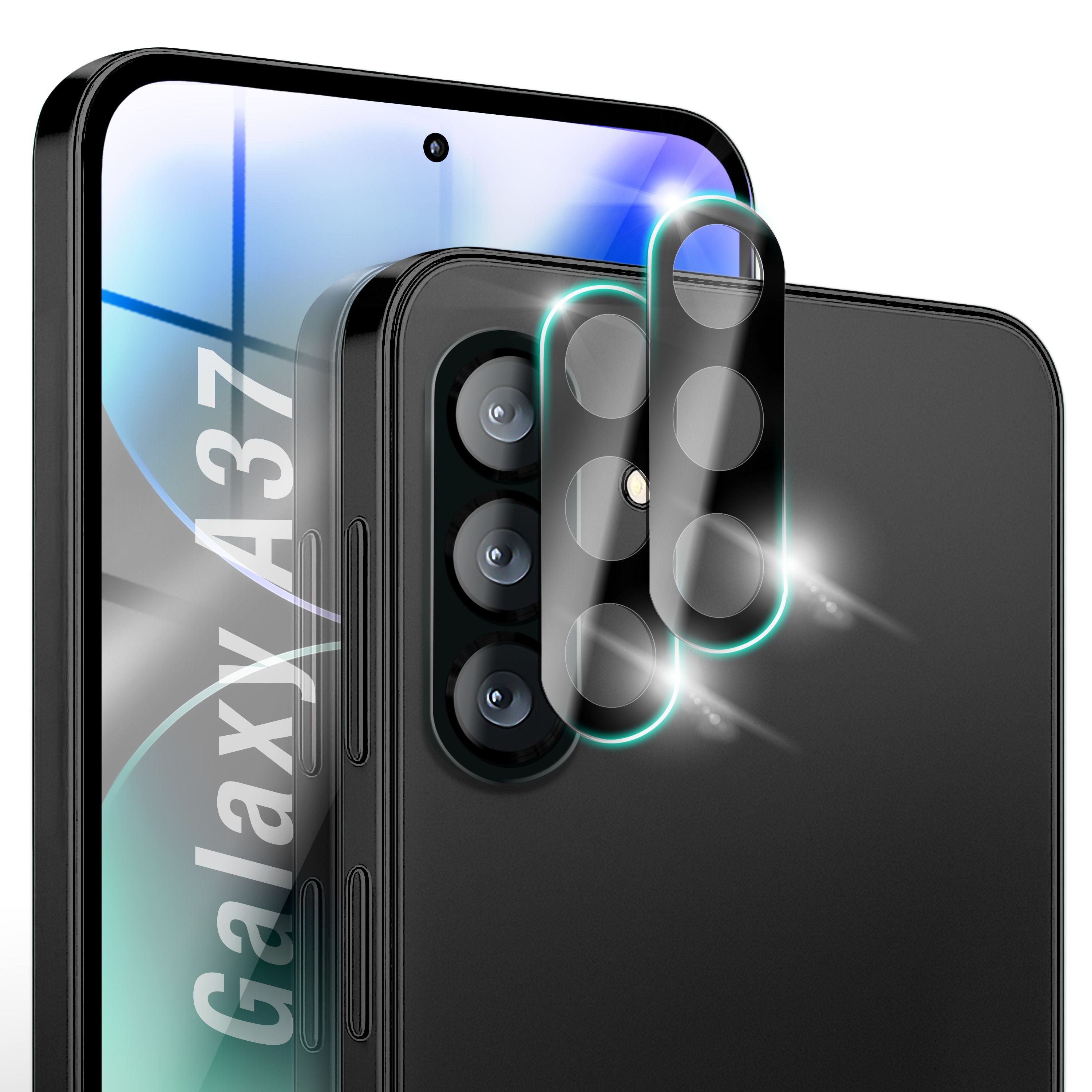 NALIA Kameraglas Samsung Galaxy A37 Linsenschutz Panzerglas kratzfest Default Title NALIA GlasSchutz