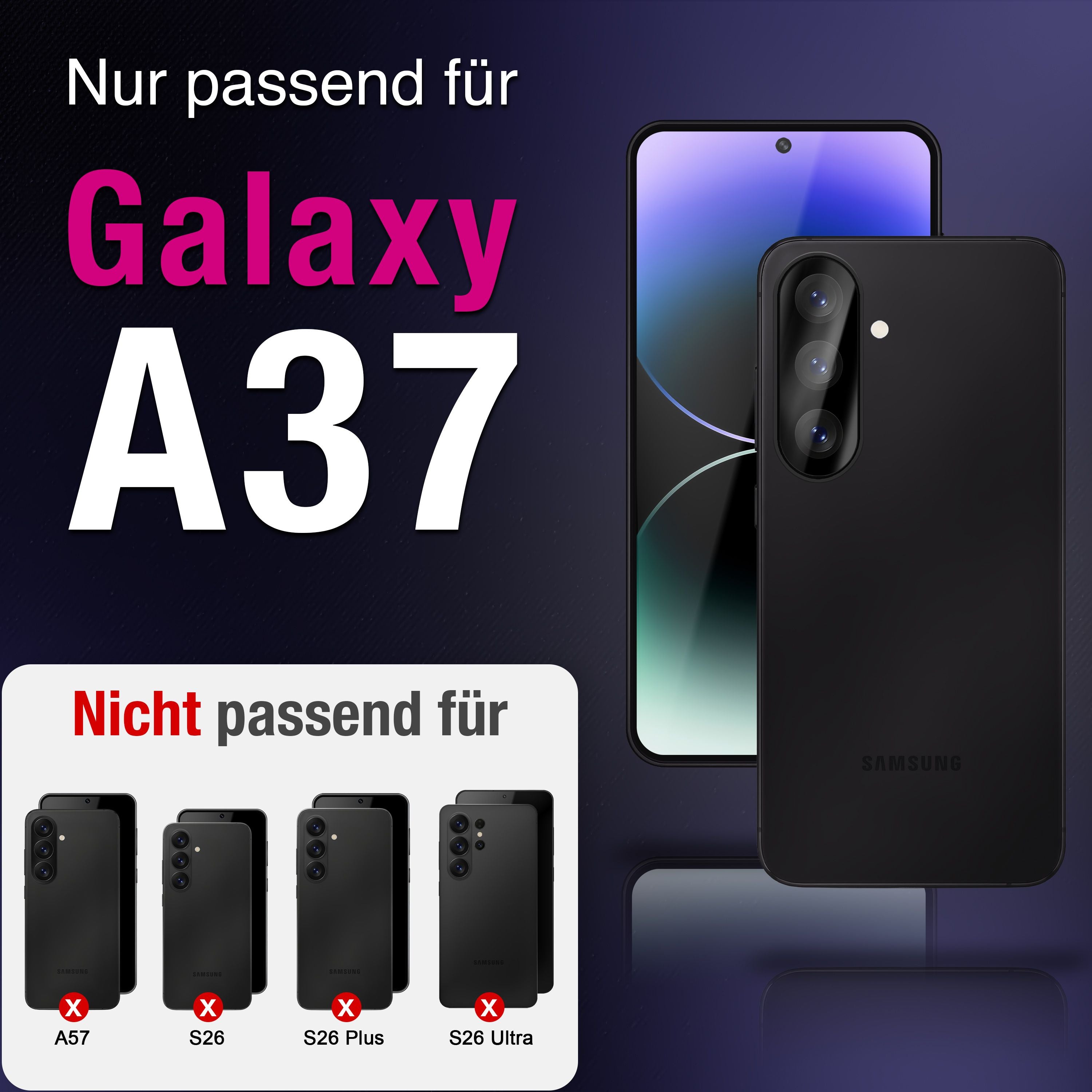 NALIA Kameraglas Samsung Galaxy A37 Linsenschutz Panzerglas kratzfest Default Title NALIA GlasSchutz