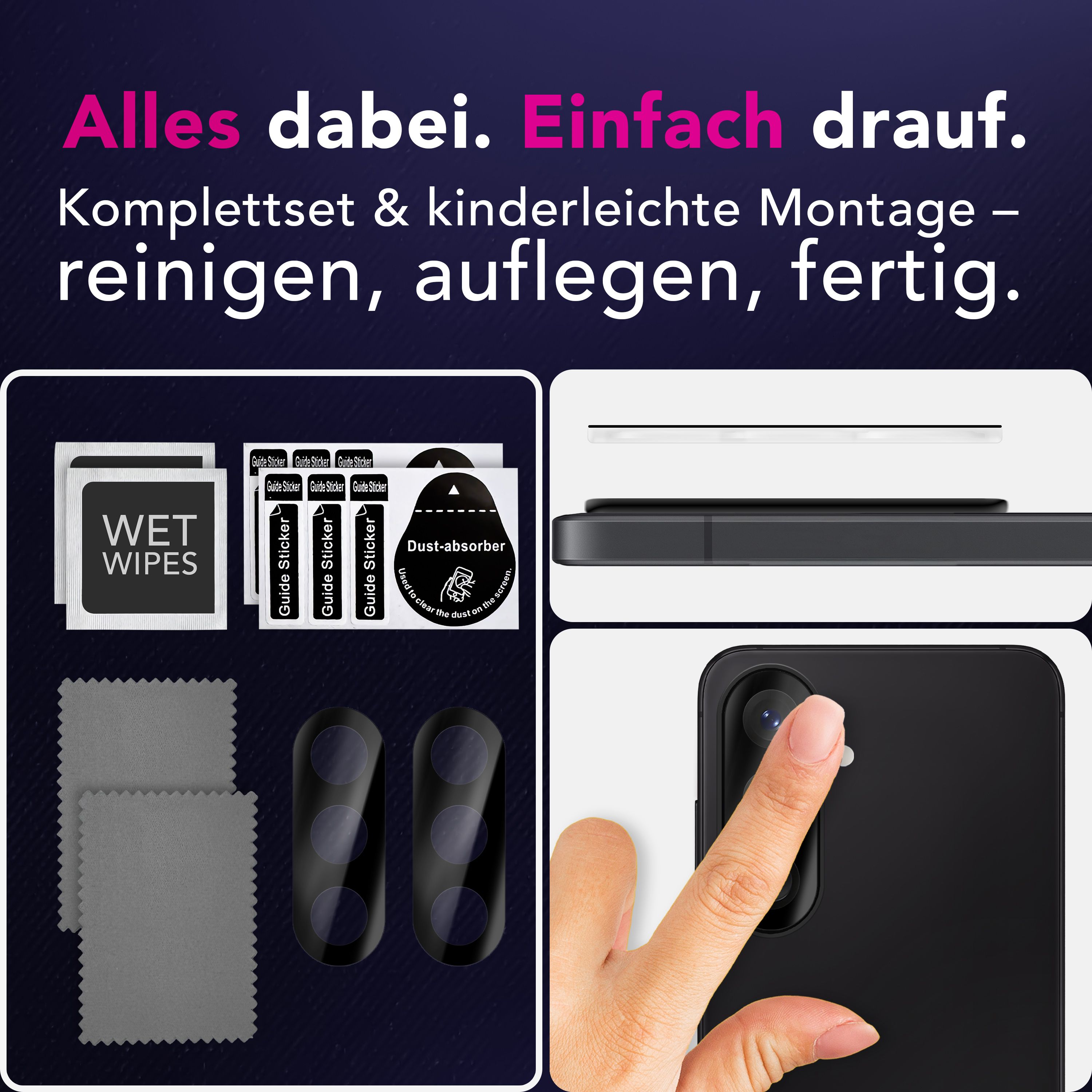 NALIA Kameraglas Samsung Galaxy A57 Linsenschutz Panzerglas kratzfest Default Title NALIA GlasSchutz